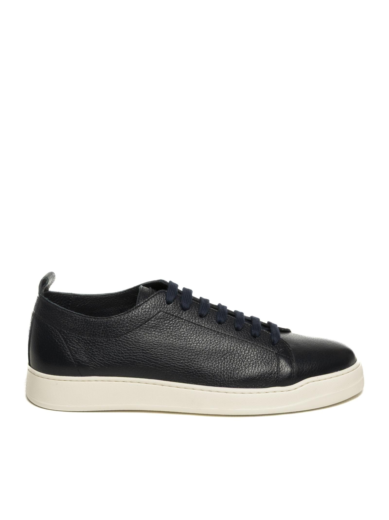 JEROLD WILTON Sneaker cuir blu 1336 CUIR-BLU 
