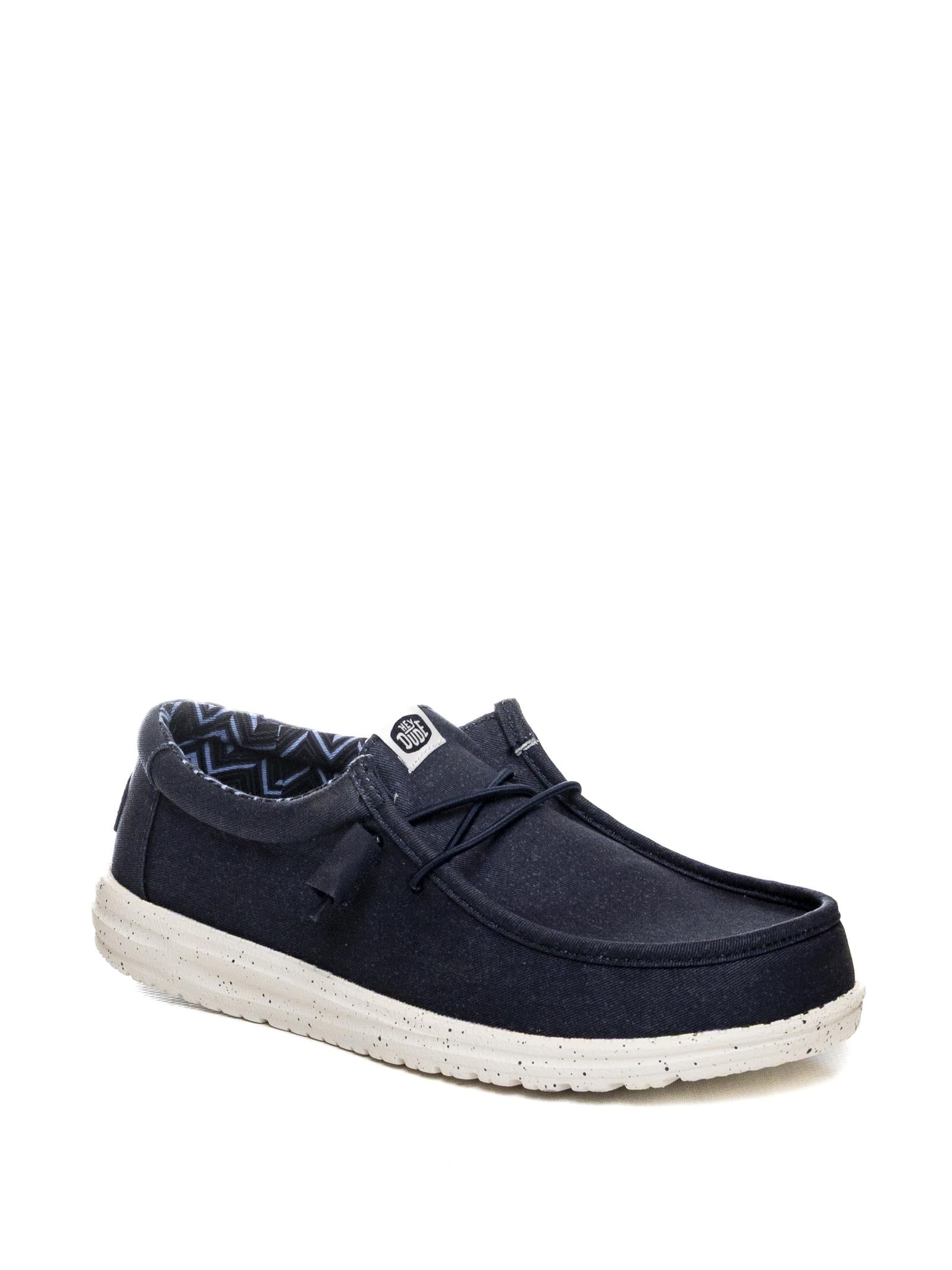 HEY DUDE Slip on wally stretch canvas blu 40700 WALLY STRETCH CANVAS-410 