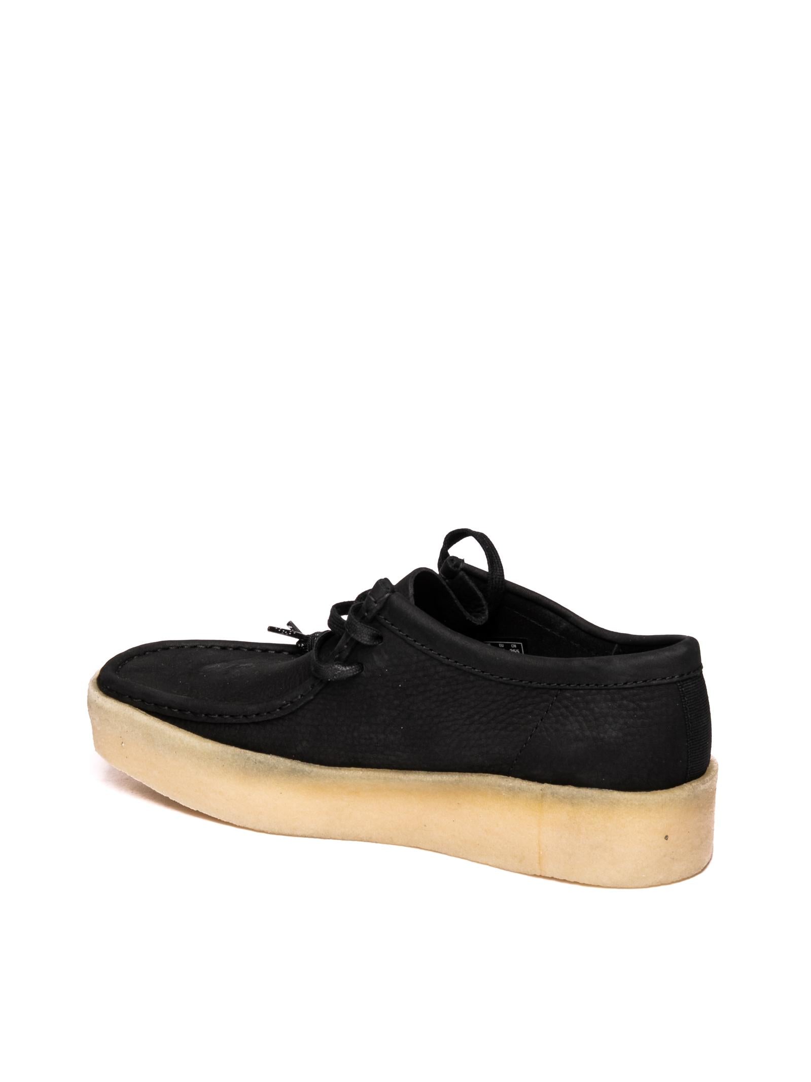 CLARKS ORIGINAL Stringata wallabee cup nero WALLABEE CUP CAM-BLACK 