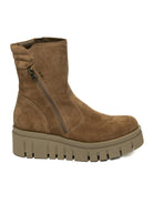 NERO GIARDINI Anfibio zeppa camoscio beige 514914 VELOUR-MOU 