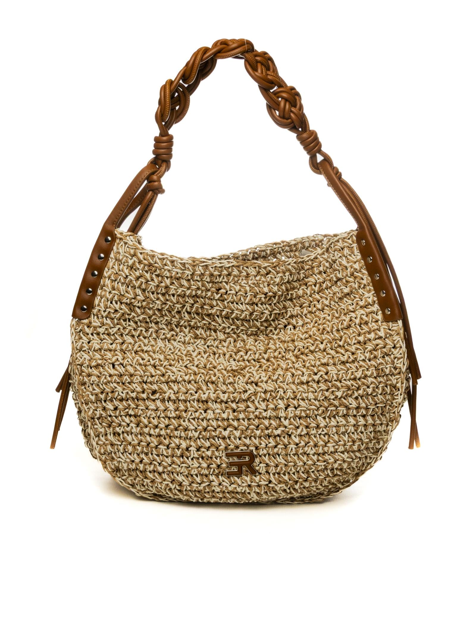ERMANNO SCERVINO borsa a spalla anika panna/marrone 2083 ANIKA-044 