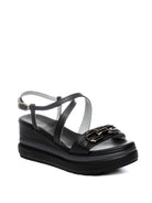 NERO GIARDINI Sandalo zeppa nero E615953 TAMIGI-NERO 