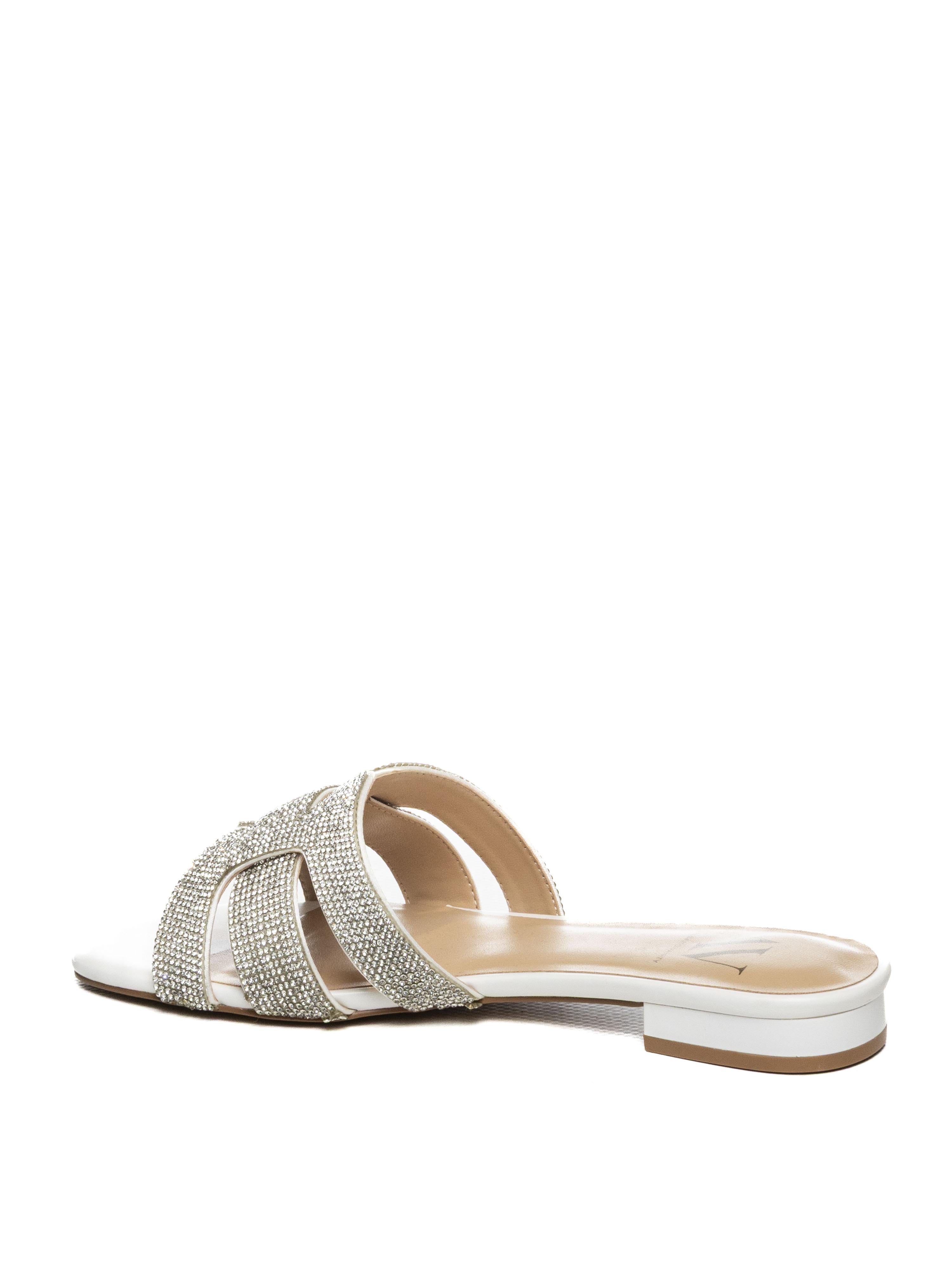 ALBANO VANITY Sandalo strass argento 7028 STRASS-BIANCO 