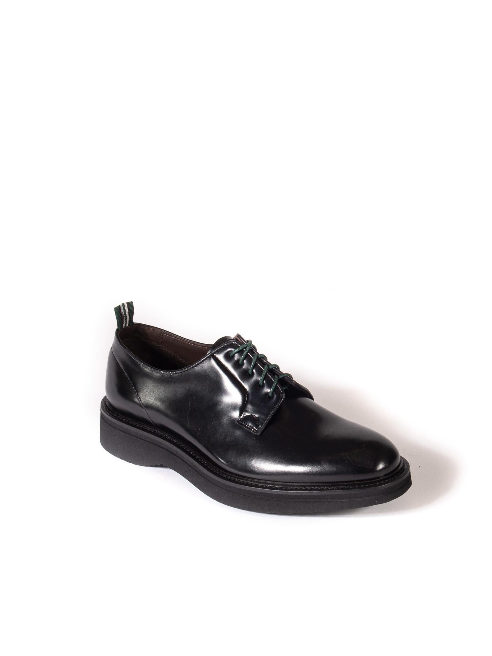GREEN GEORGE Derby polished nero 2022 POLISHED-NERO 