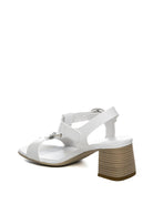 NERO GIARDINI Sandalo pelle bianco E615870 LOIRA-BIANCO 