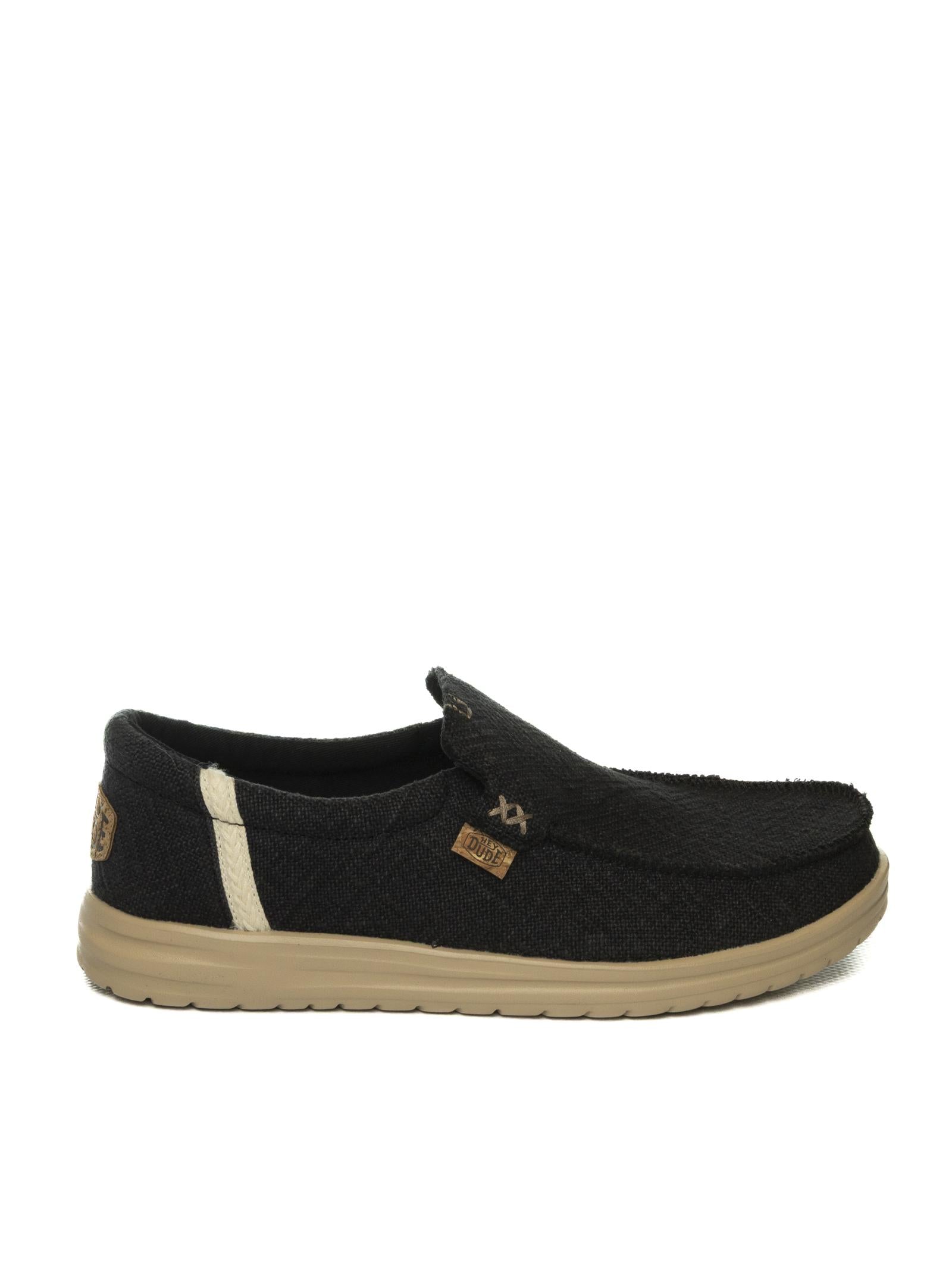HEY DUDE Slip on mikka jute nero 43640 MIKKA JUTE-0ND 