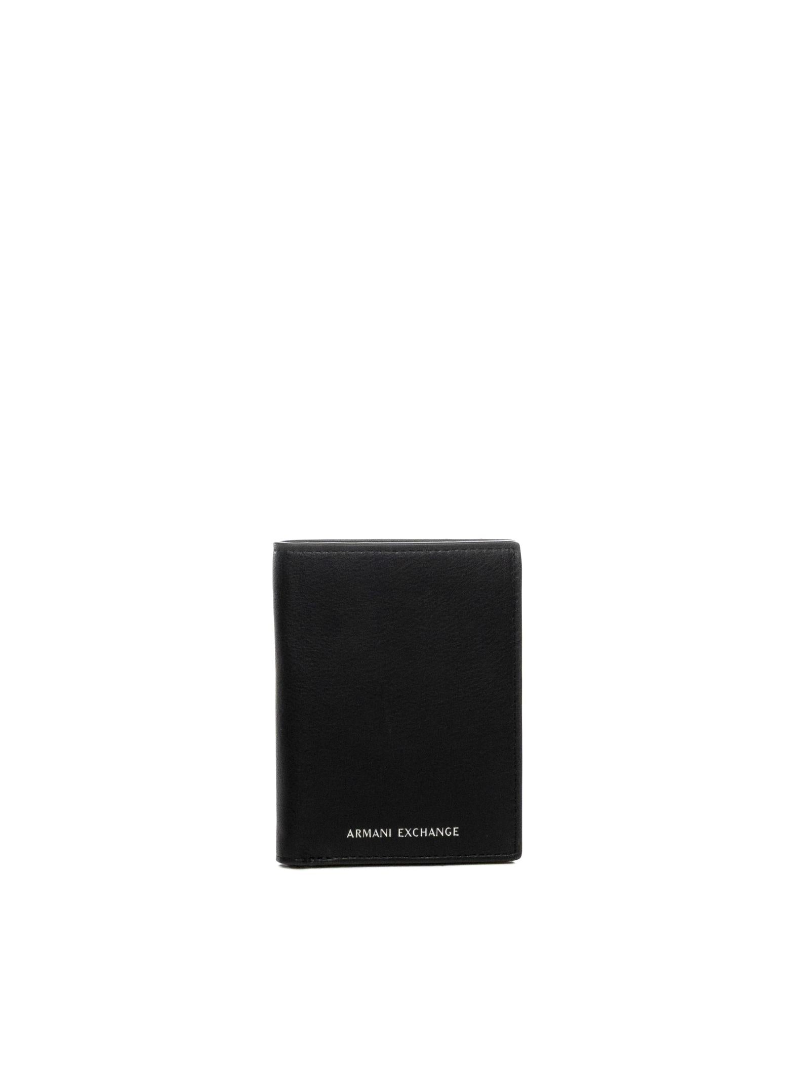ARMANI EXCHANGE Portafogli pelle nero XM002215 AF22541-UC001 