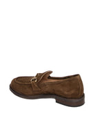 FRANCO RUSSO mocassino in camoscio marrone 8002 CAM-T.MORO 