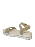 NERO GIARDINI Sandalo camoscio avorio 307813 SIERRA-NEBBIA 