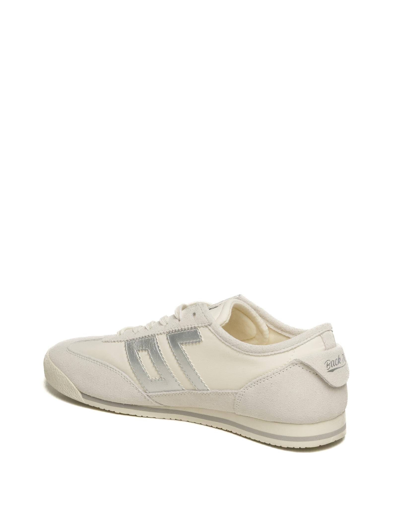 BACK 70 Sneaker leon bianco/argento LEON B26-11 NYLON ICE 
