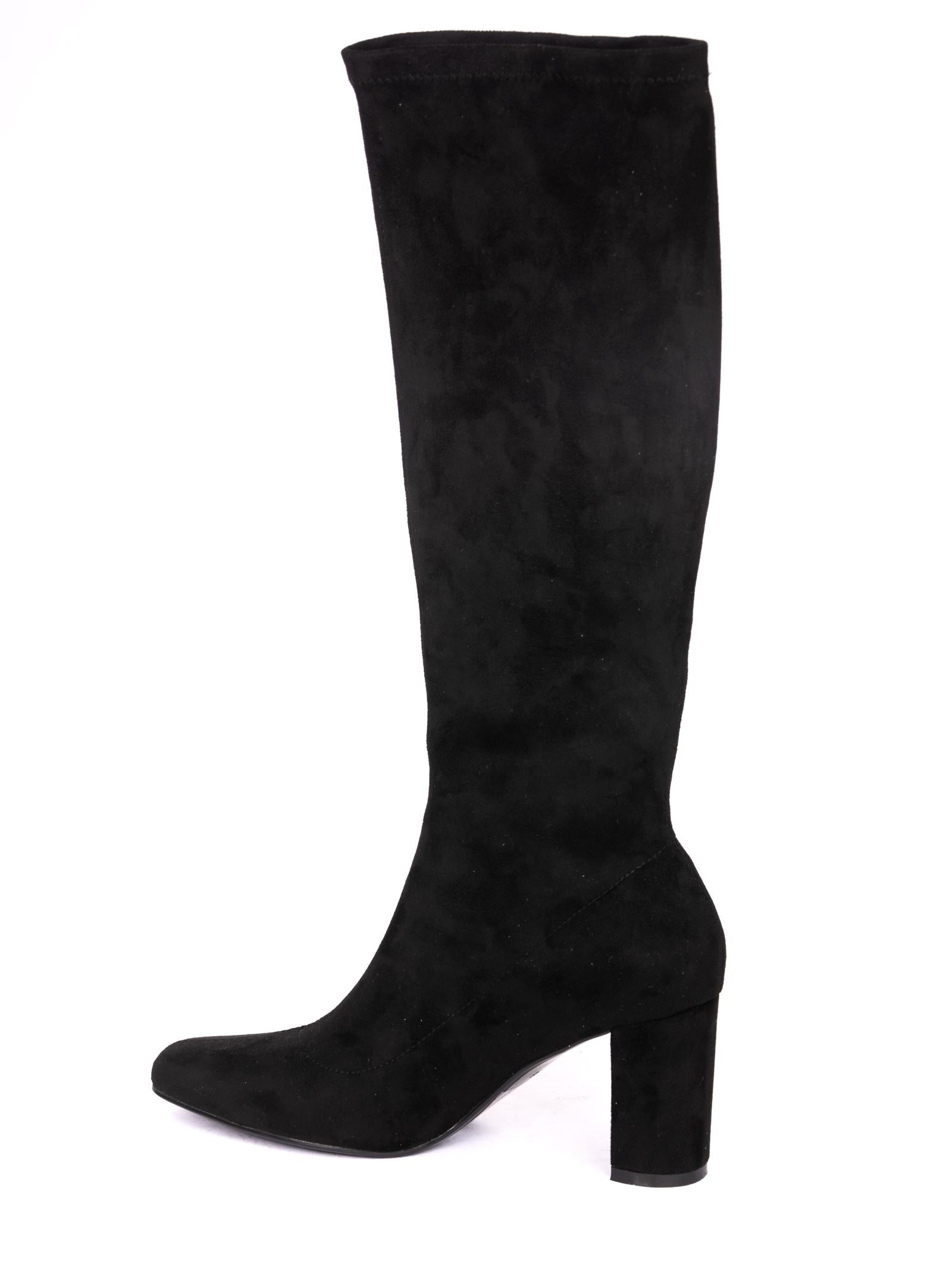 UMA PARKER NEW YORK Stivale stretch nero 200222 SUEDE-BLACK 