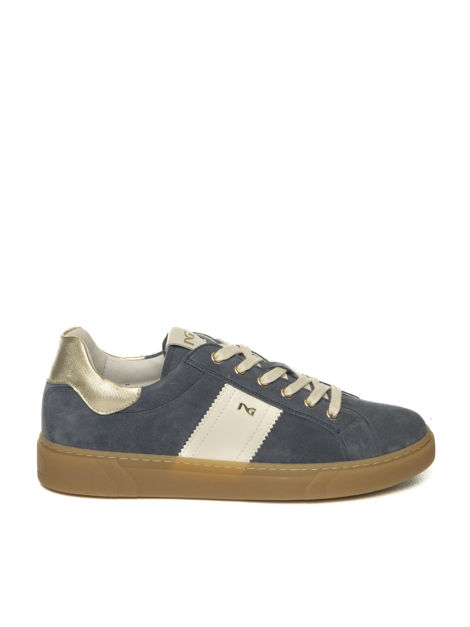 NERO GIARDINI Sneaker camoscio blu E513004D VELOUR-AVIO 