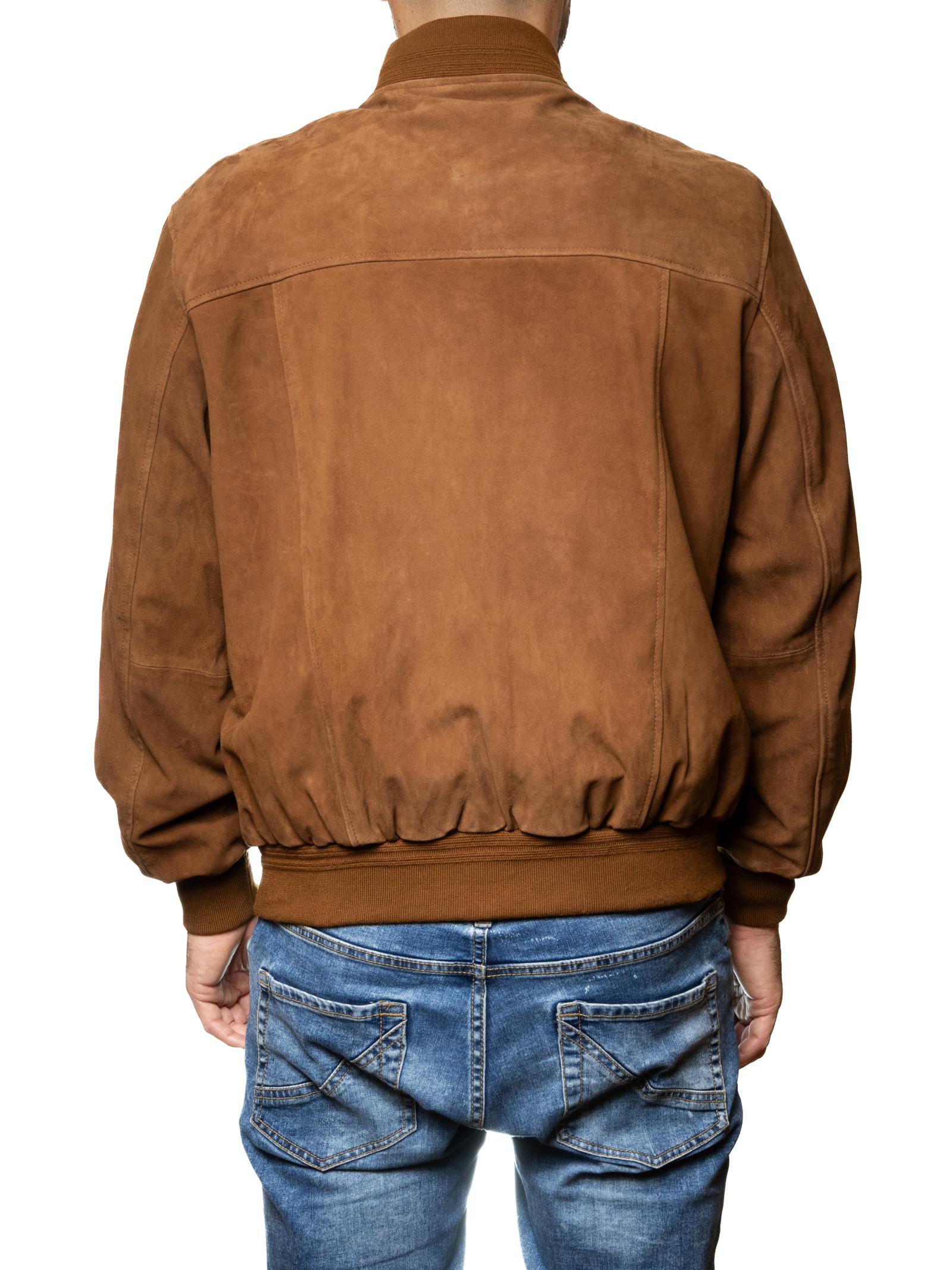 PK BY PASKAL giubbino camoscio marrone 004 CAM-WHISKY 
