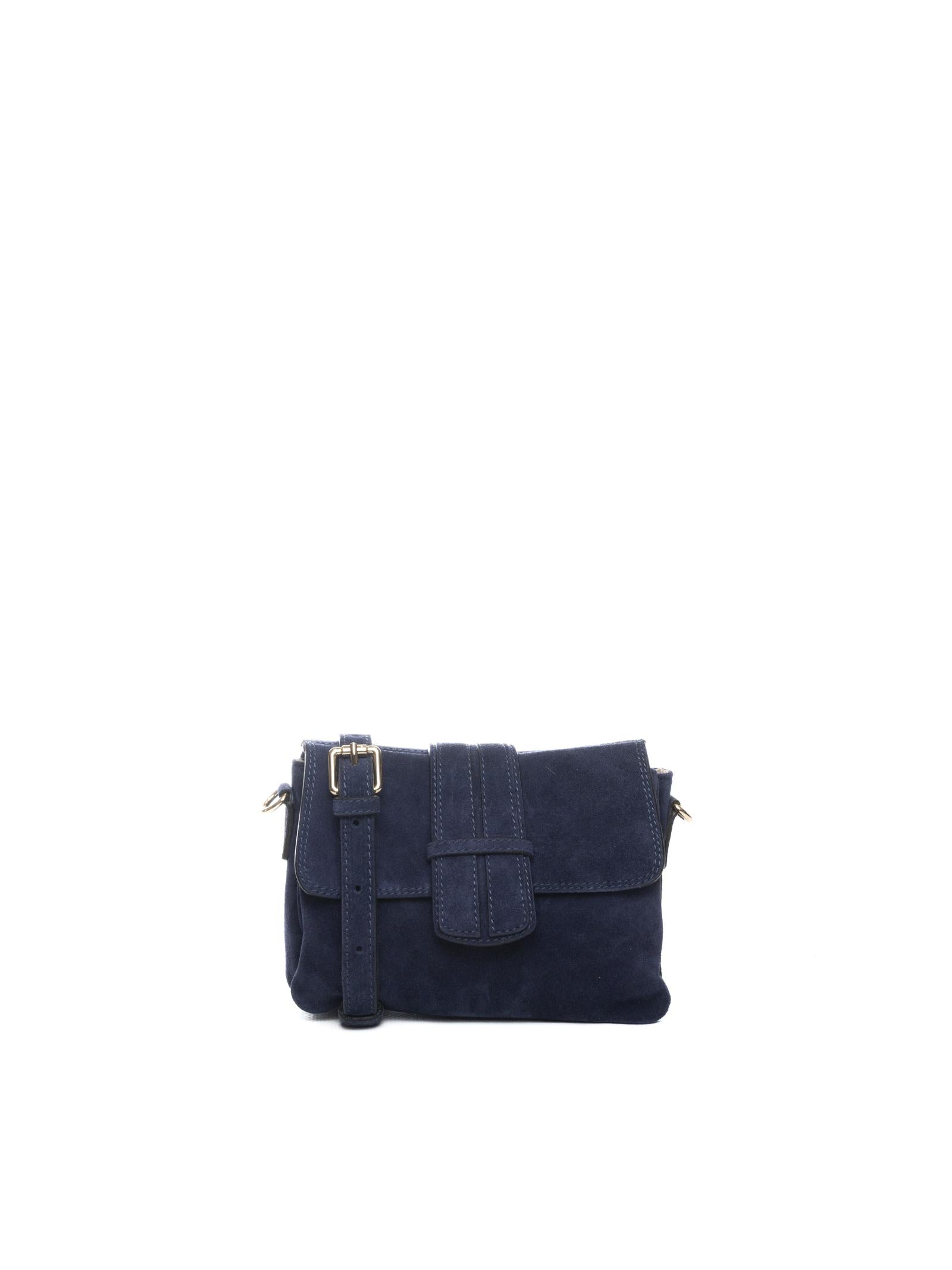 DI LORENZO borsa a spalla sabrina blu SABRINA CAMOSCIO-BLU 