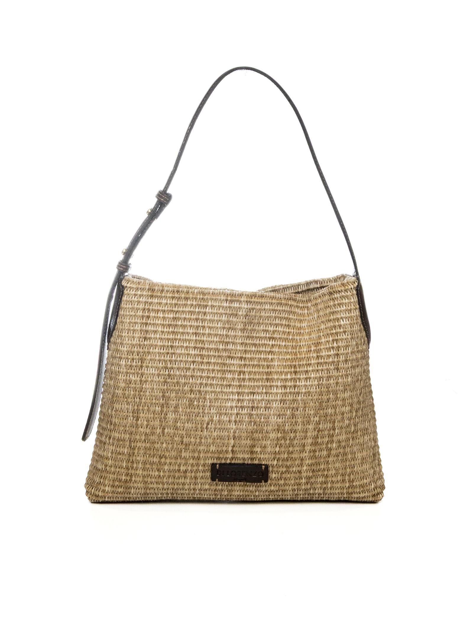 DI LORENZO borsa a spalla carmen beige CARMEN RAFFIA-BEIGE 