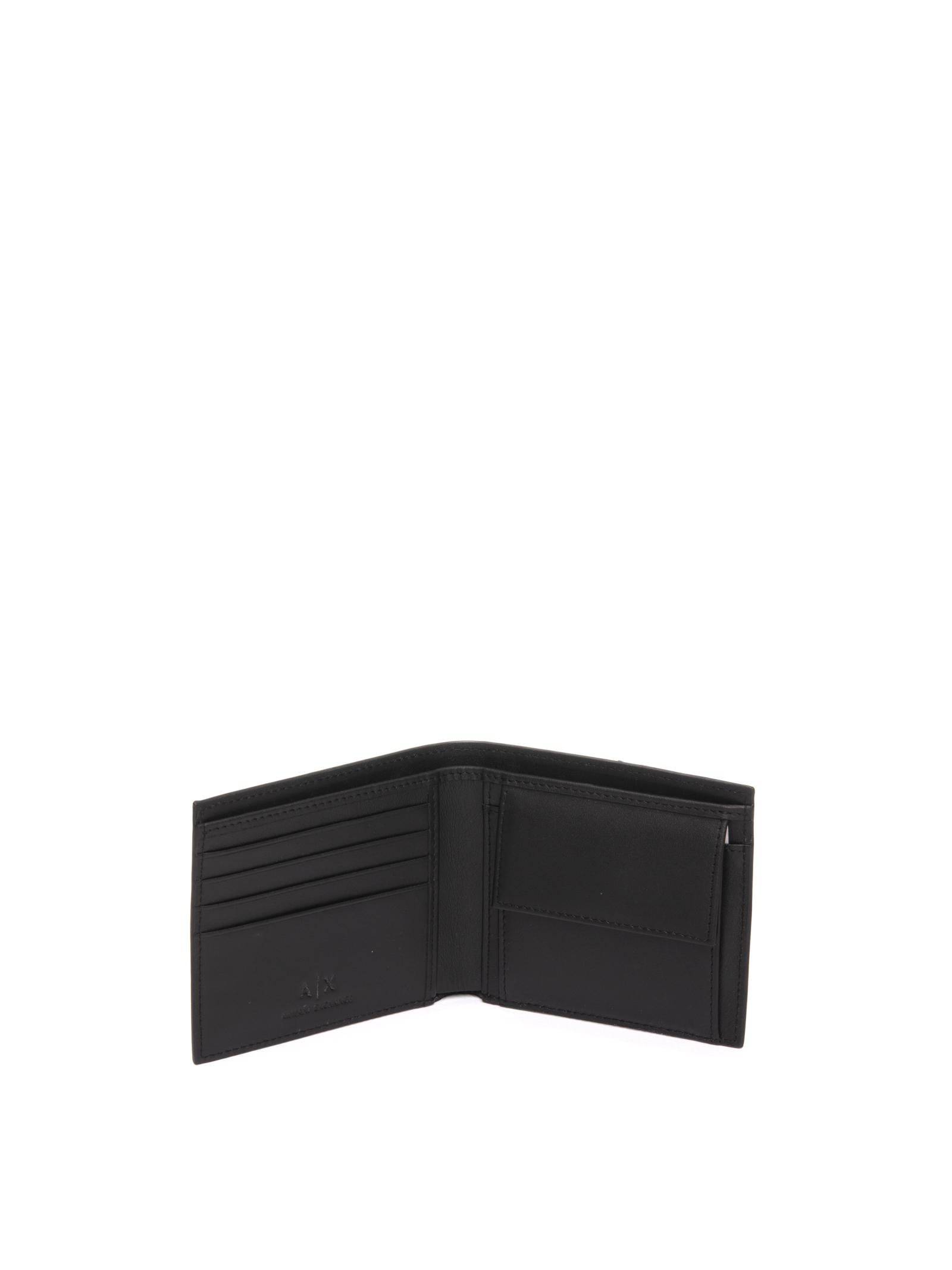 ARMANI EXCHANGE portafoglio logo nero 958098 CC845-00020 