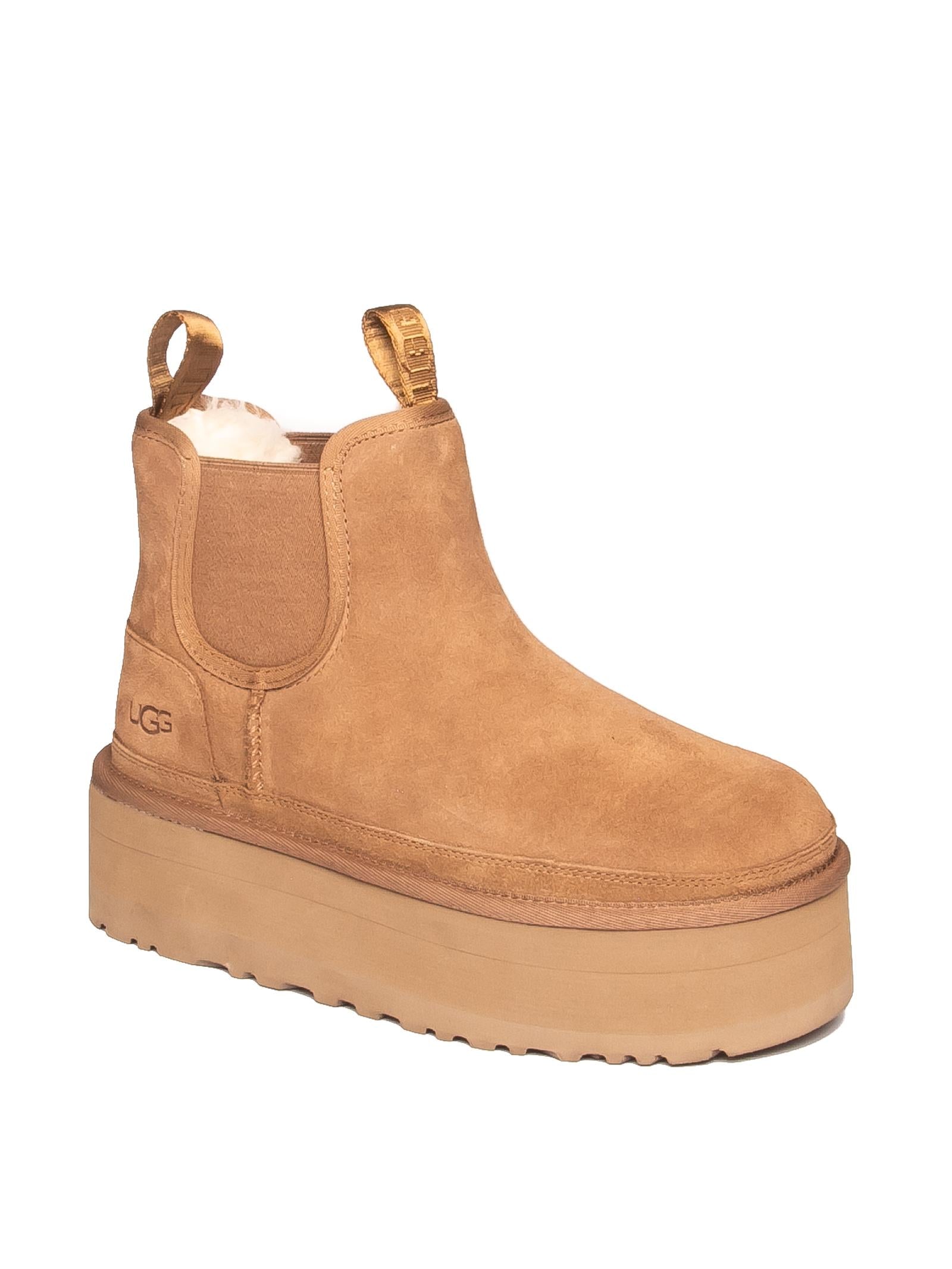 UGG stivale chelsea neumel chestnut <BR/> NEUMELPLATFORM CHELSEA MONTONE-CHEST 