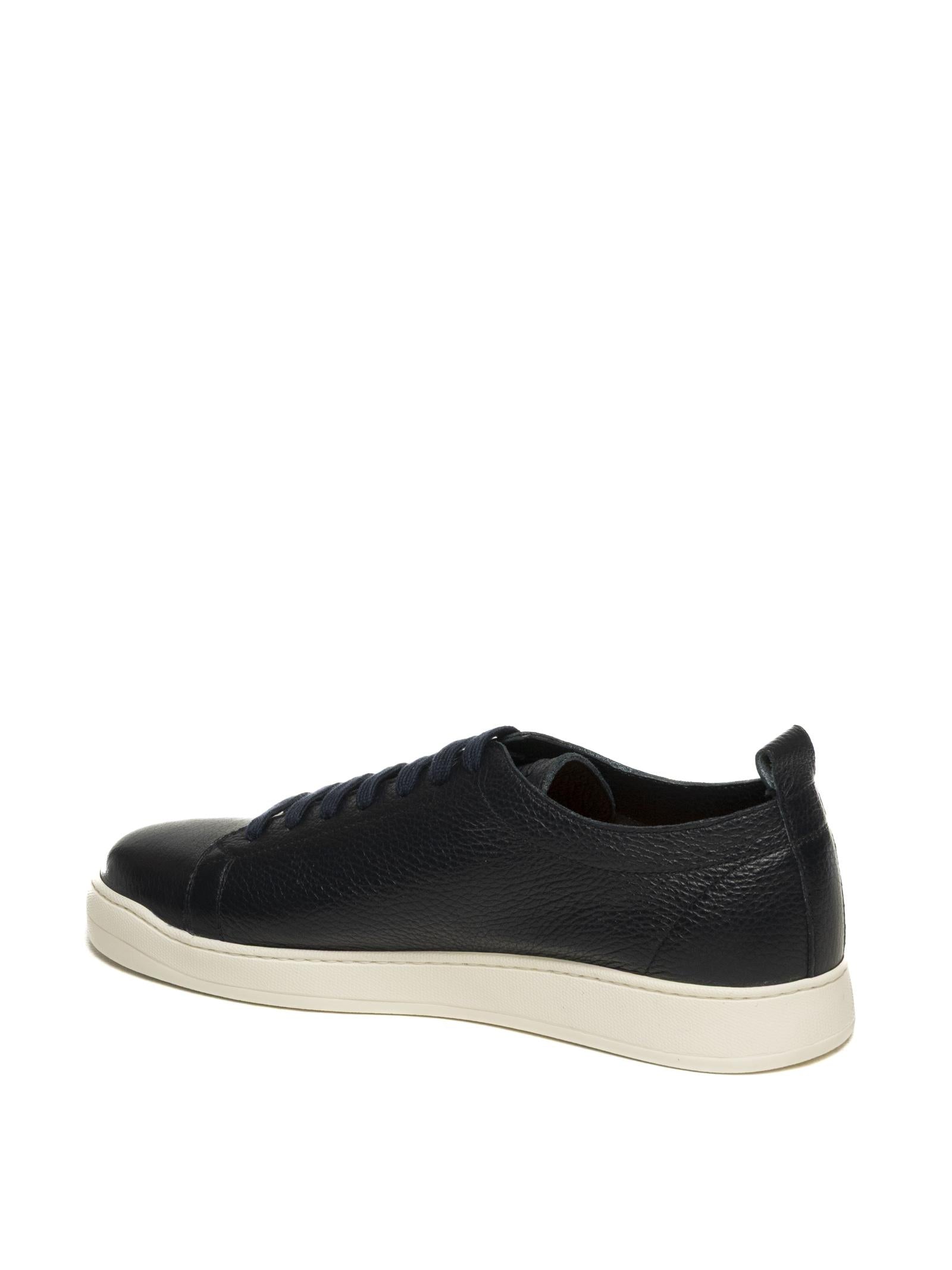JEROLD WILTON Sneaker cuir blu 1336 CUIR-BLU 