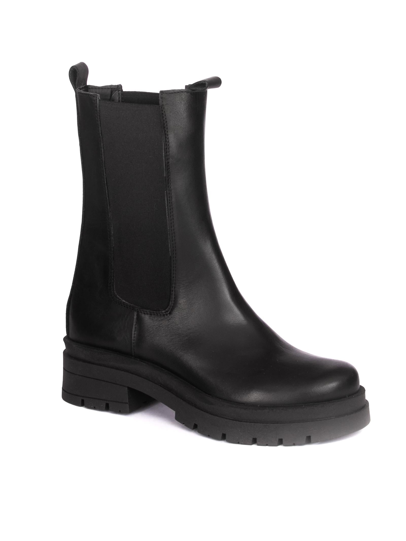 NUOVA CUOIERIA Anfibio beatles vitello nero H77 VIT-NERO 