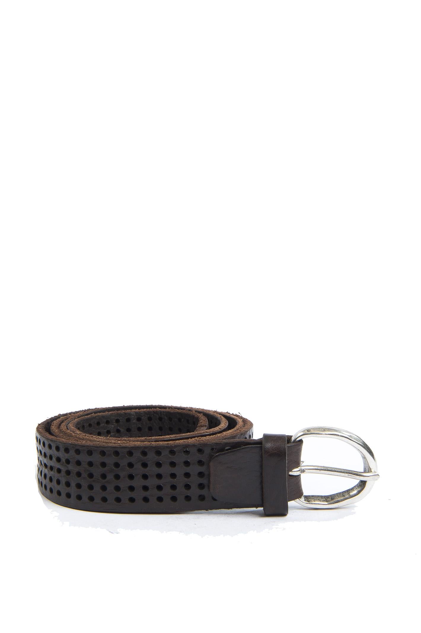 ITALIAN BELTS cintura pelle testa di moro 605/30 PELLE-MORO 
