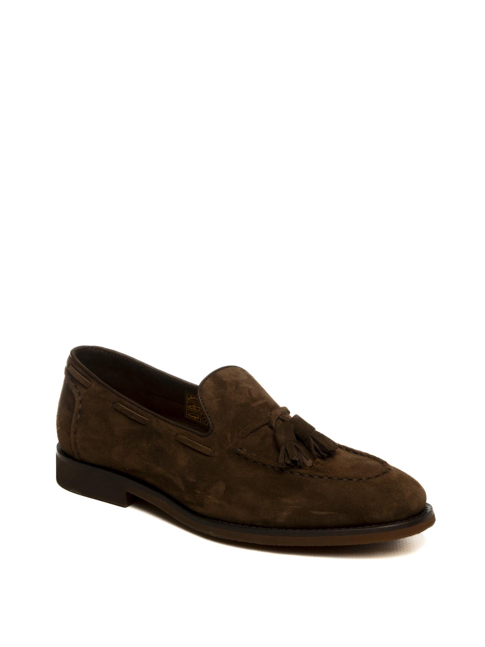 HENDERSON Mocassino camoscio marrone scuro 76401 VIT-DARK BRO 