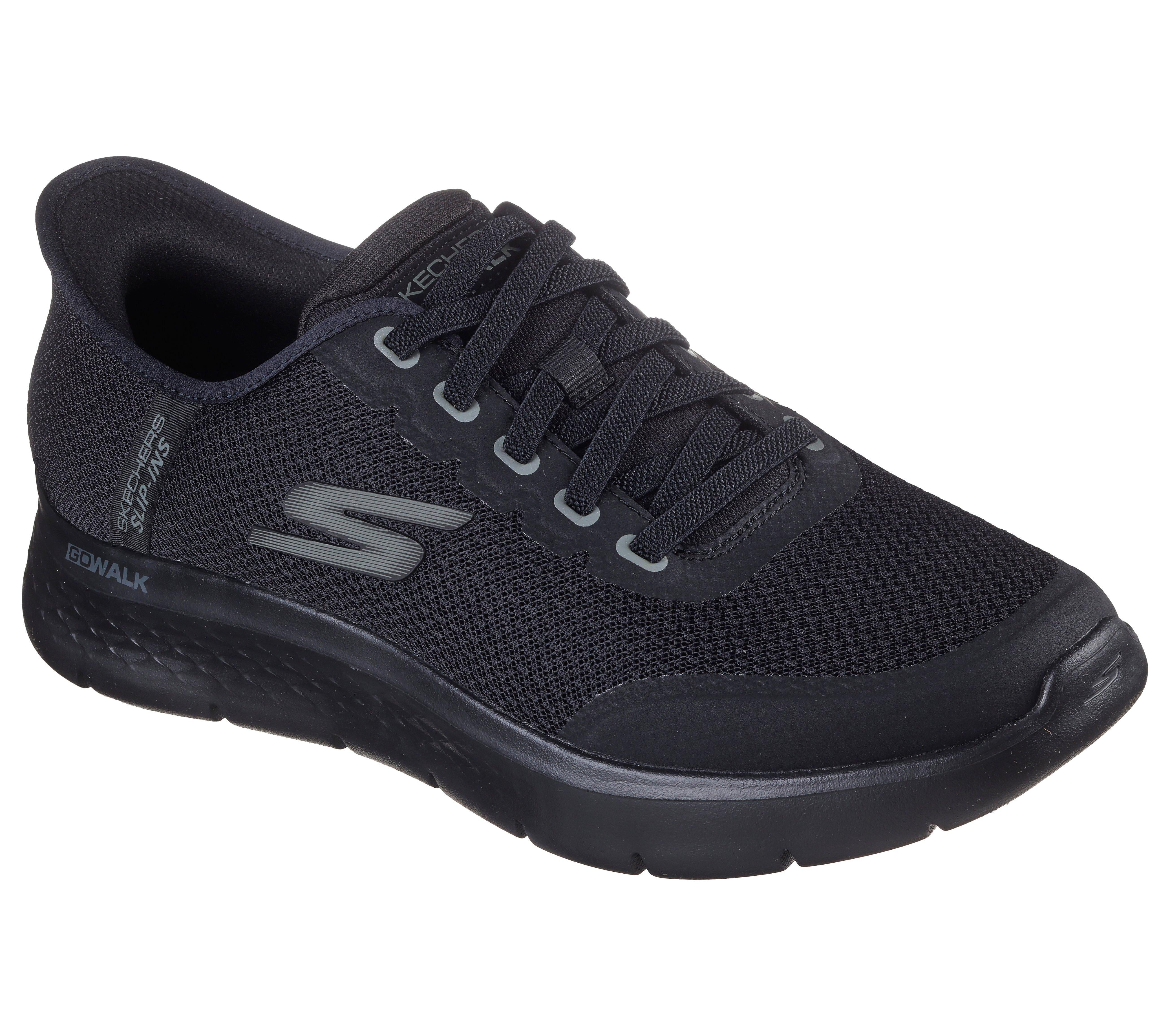 SKECHERS Slip on go walk flex slip ins nero 216332 GO WALK FLEX-BBK 