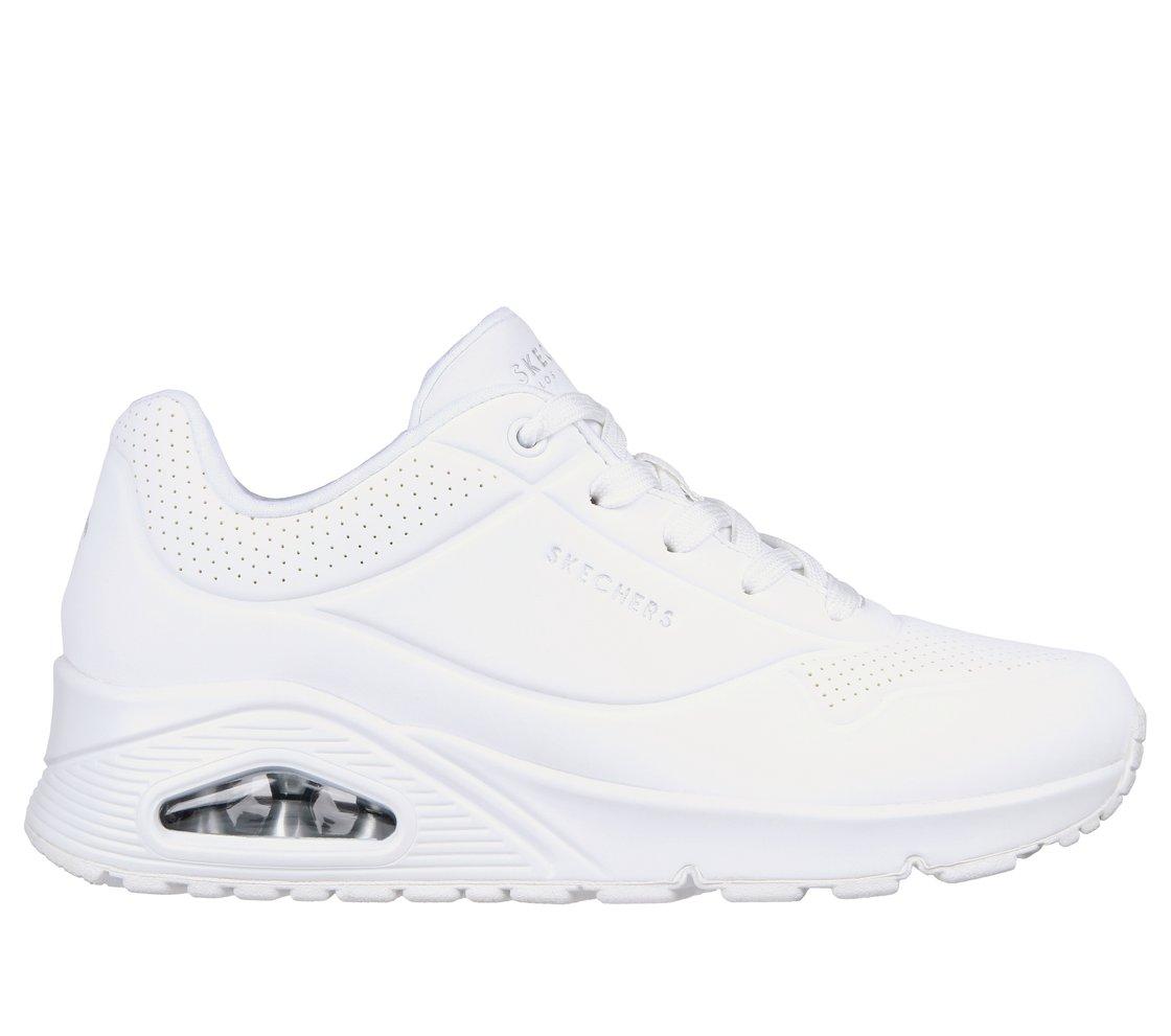 SKECHERS Sneaker uno pelle bianco 73690 UNO STAND-W 