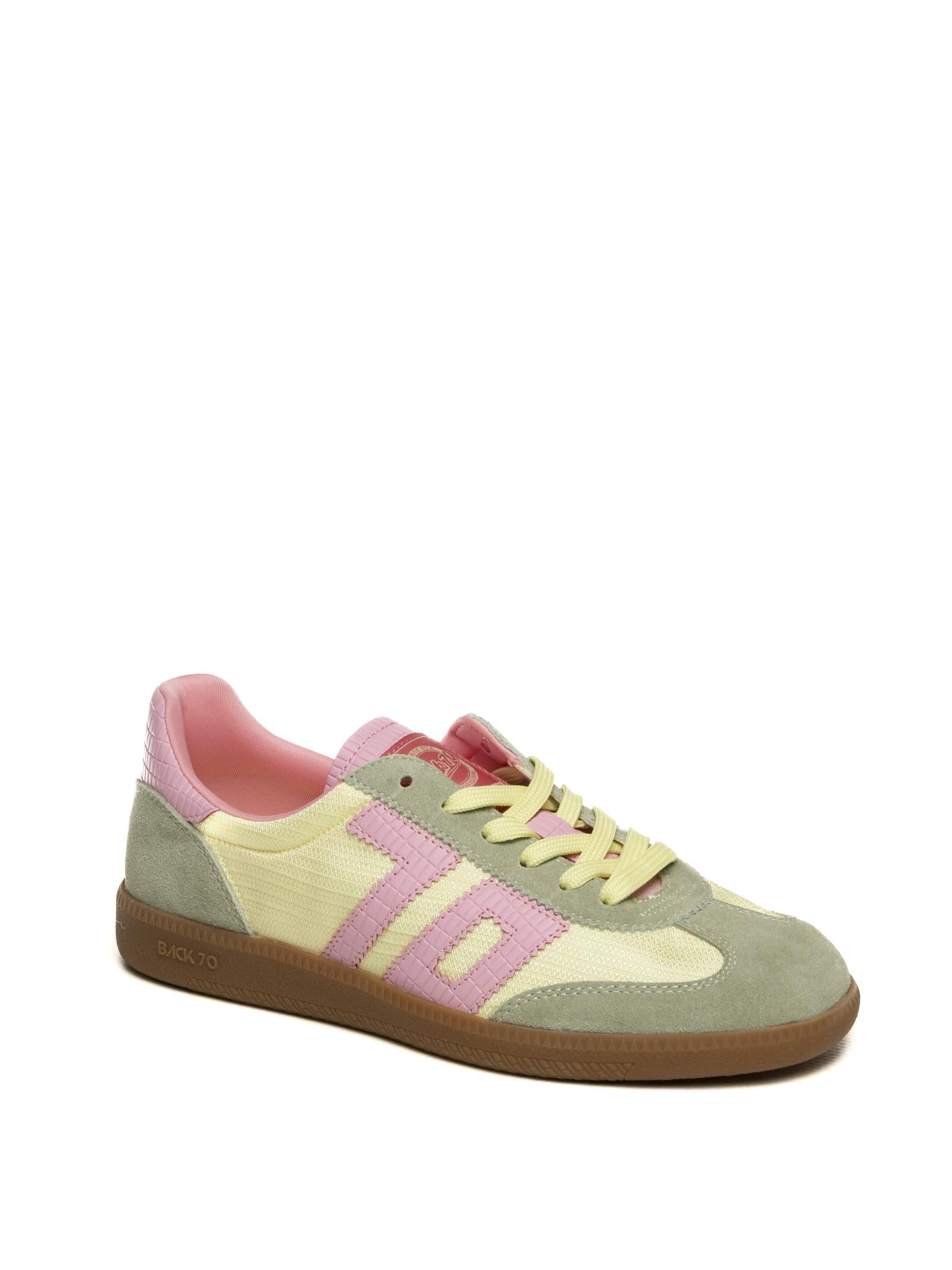 BACK 70 Sneaker ghost verde/rosa GHOST C26-501 SUEDE PINK GREEN 