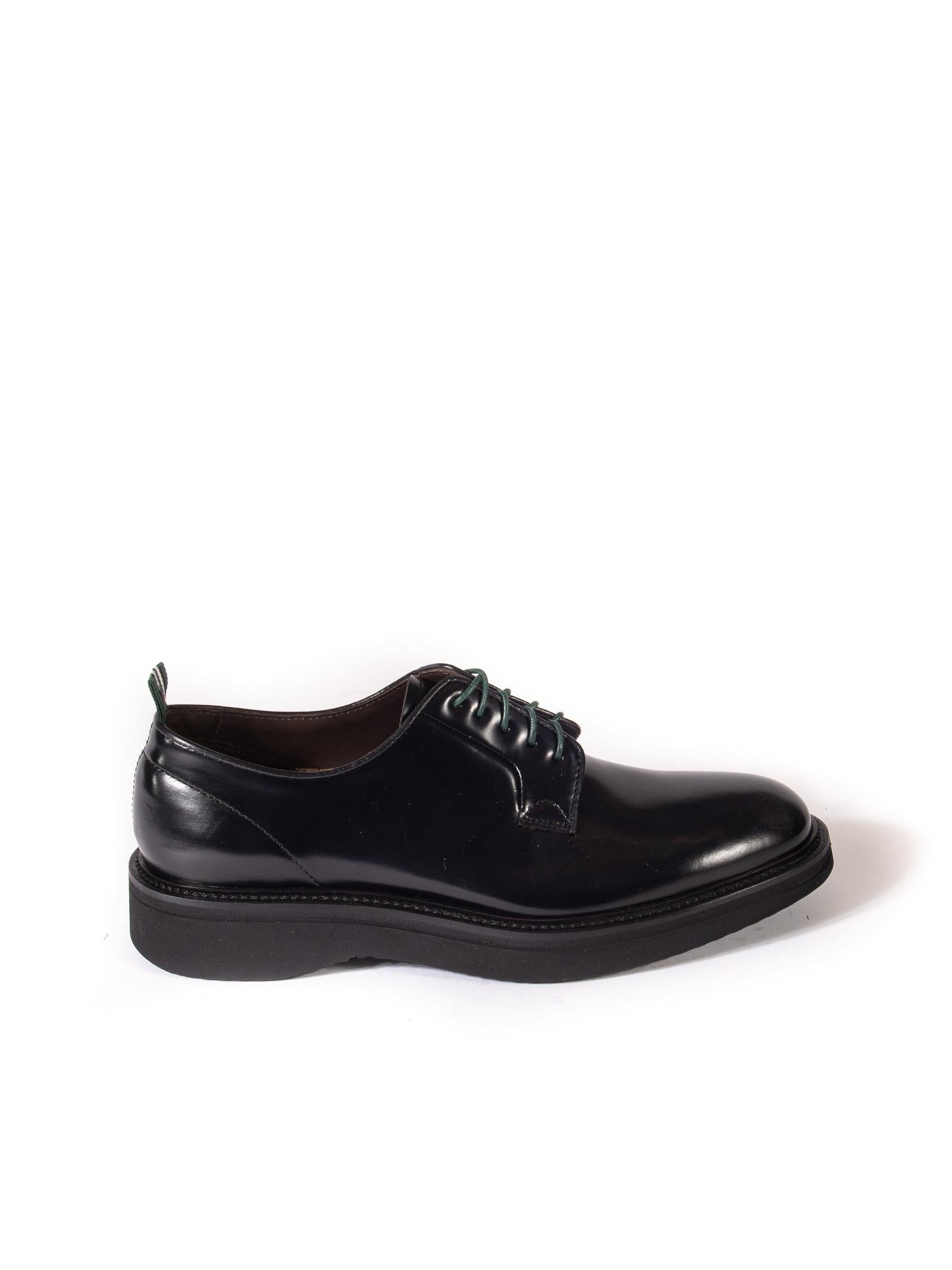 GREEN GEORGE Derby polished nero 2022 POLISHED-NERO 