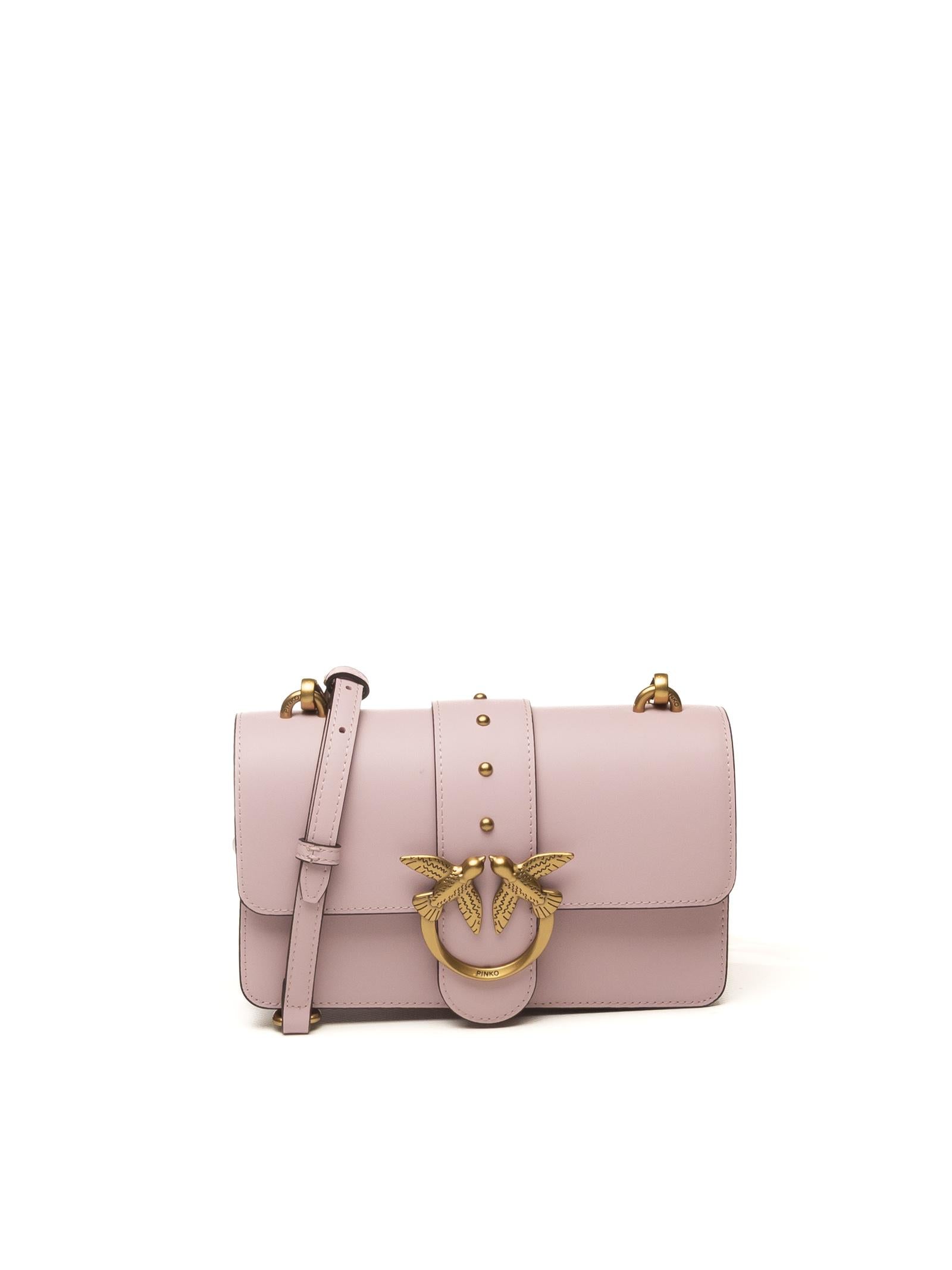 PINKO borsa a spalla love one mini rosa/oro 105856-AOF1 LOVE ONE MINI-P26Q 