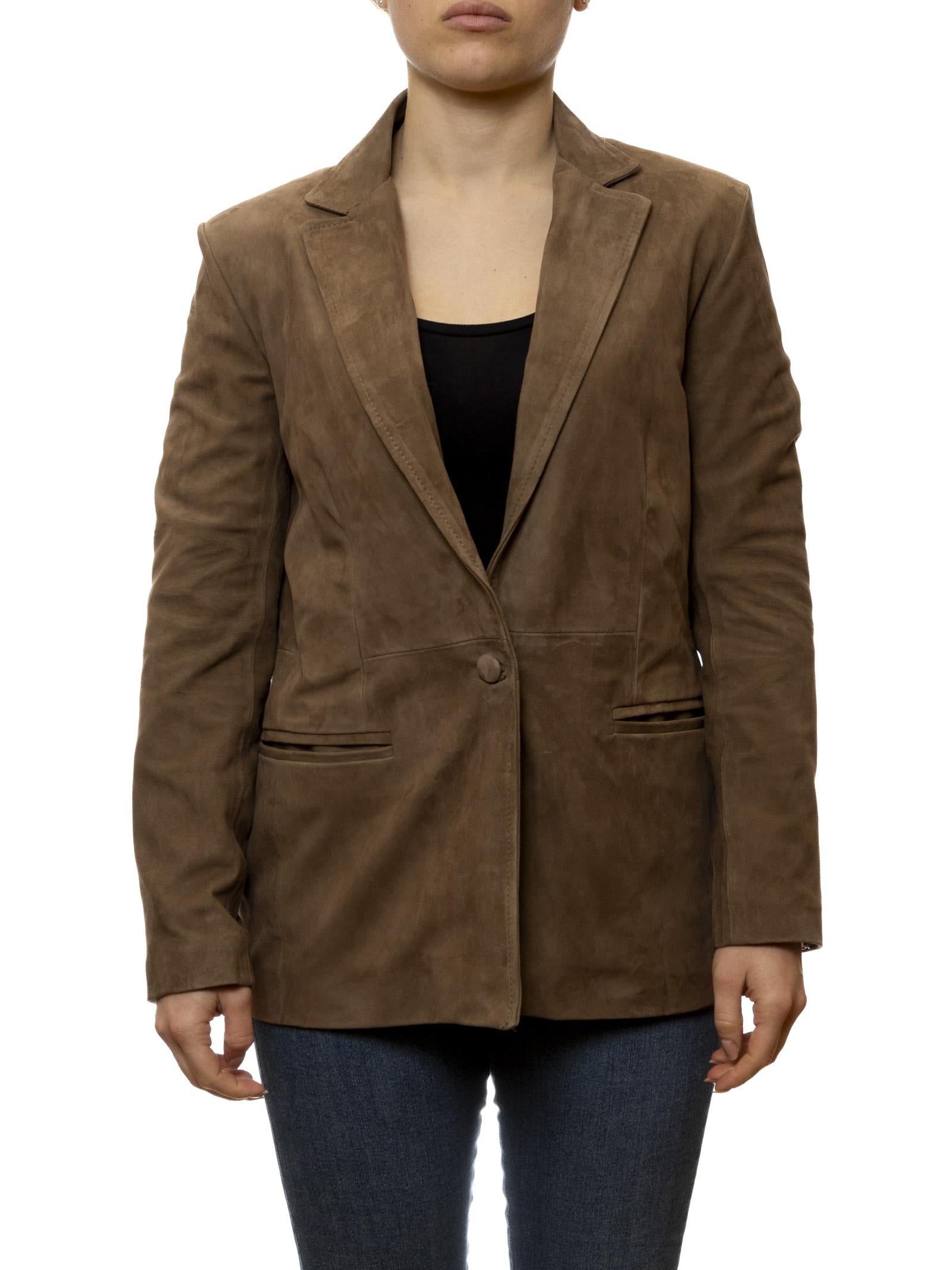 PK BY PASKAL blazer camoscio tortora 126 CAM-TORTORA 