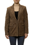 PK BY PASKAL blazer camoscio tortora 126 CAM-TORTORA 