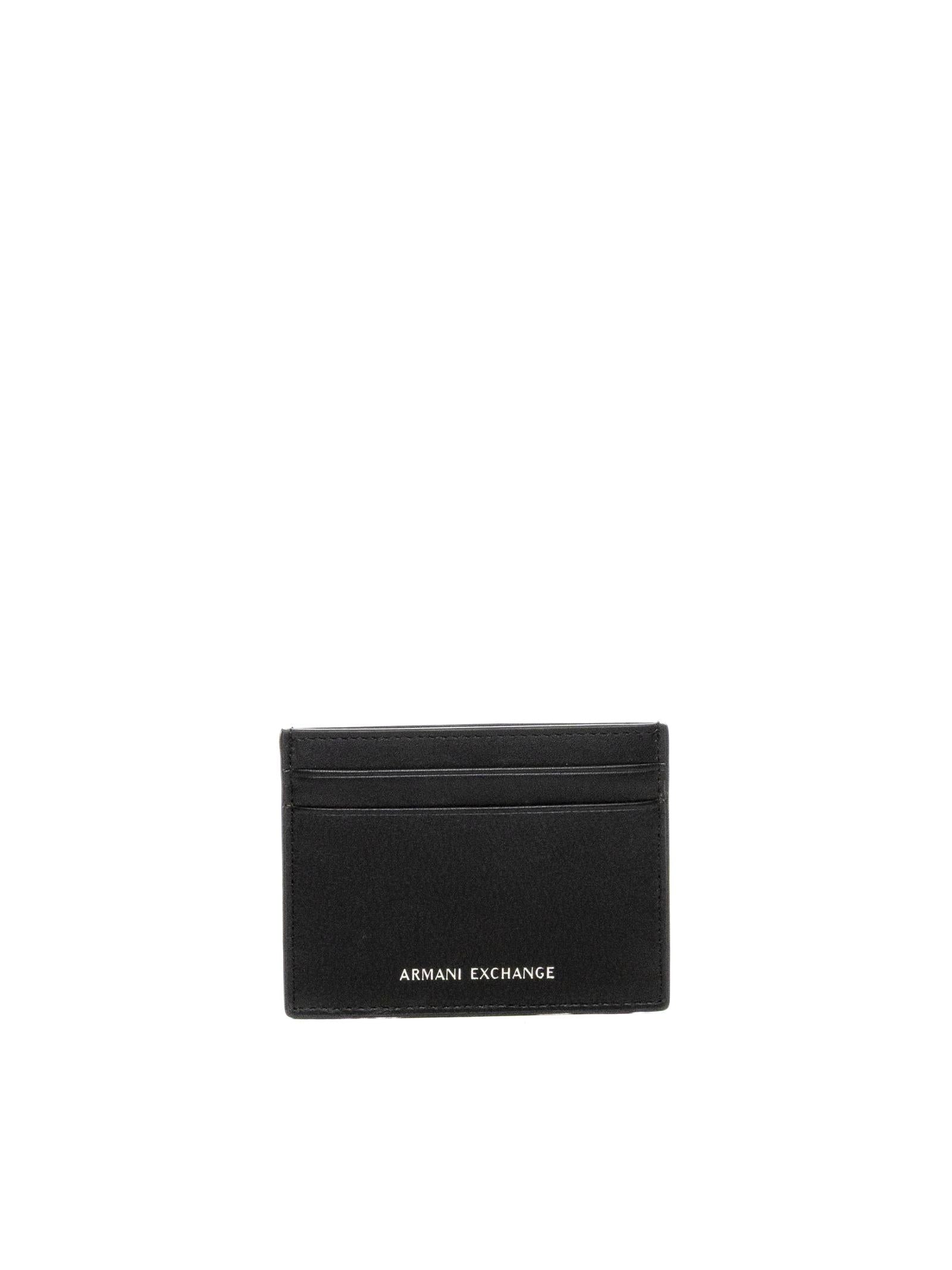 ARMANI EXCHANGE Portacarte pelle nero XM000169 AF22541-UC001 