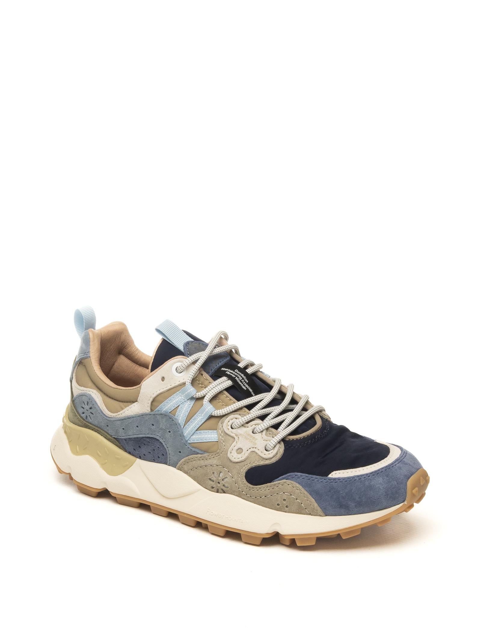 FLOWER MOUNTAIN sneaker yamano blu/beige 2017816-01 SUE/NYL-3C11 