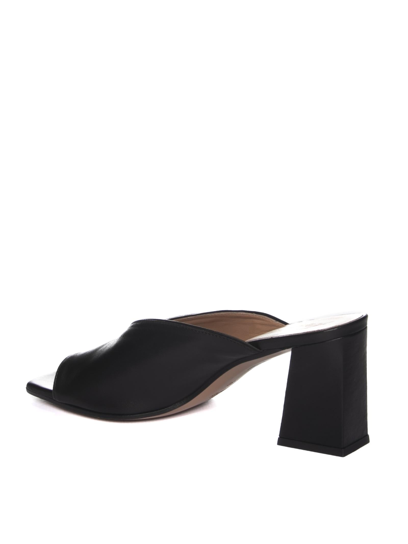 FRANCO RUSSO sandalo nappa nero 2806 NAPPA-NERO 