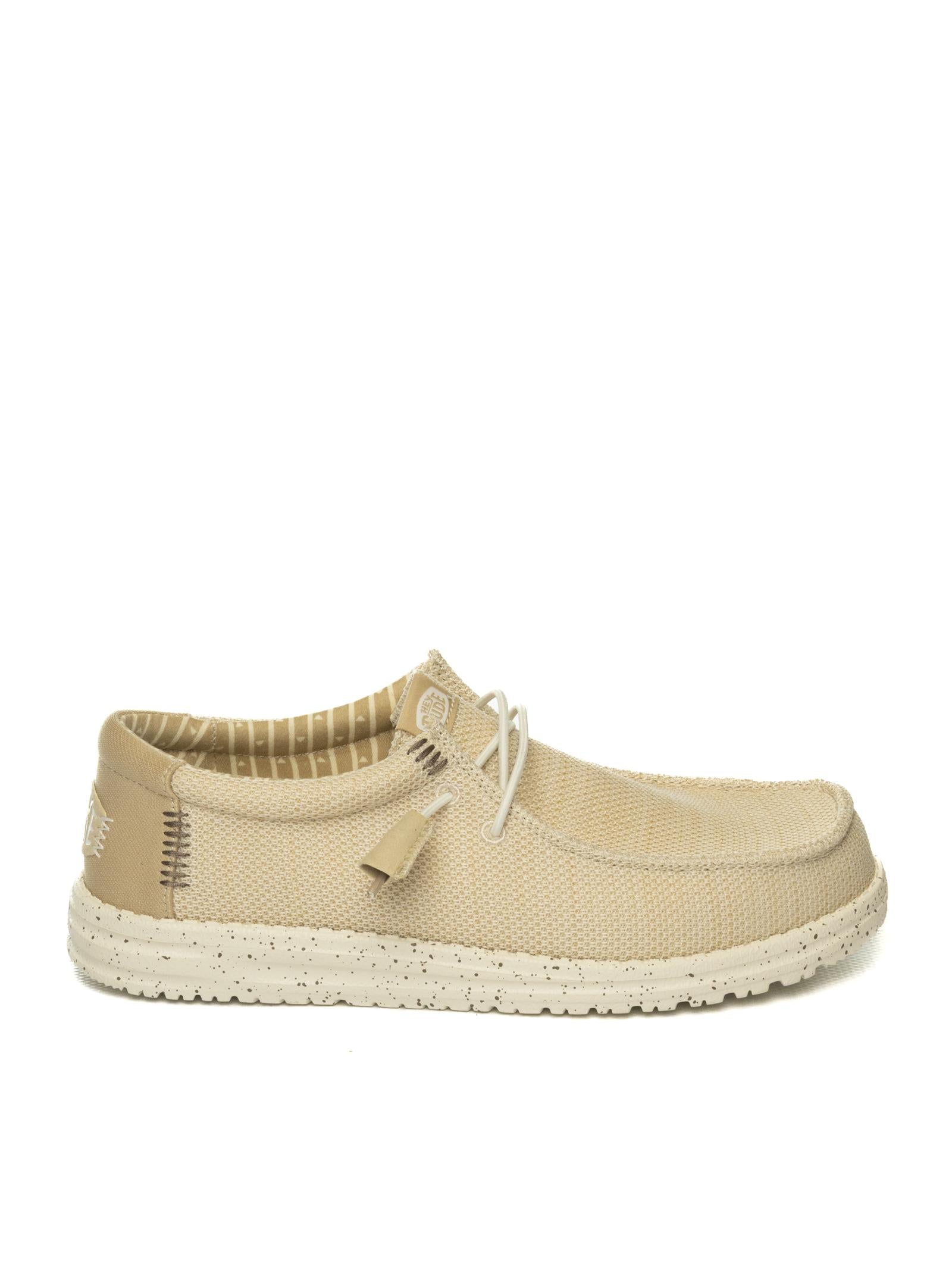 HEY DUDE slip on wally stretch cream 41898 WALLY STRETCH-0LZ 