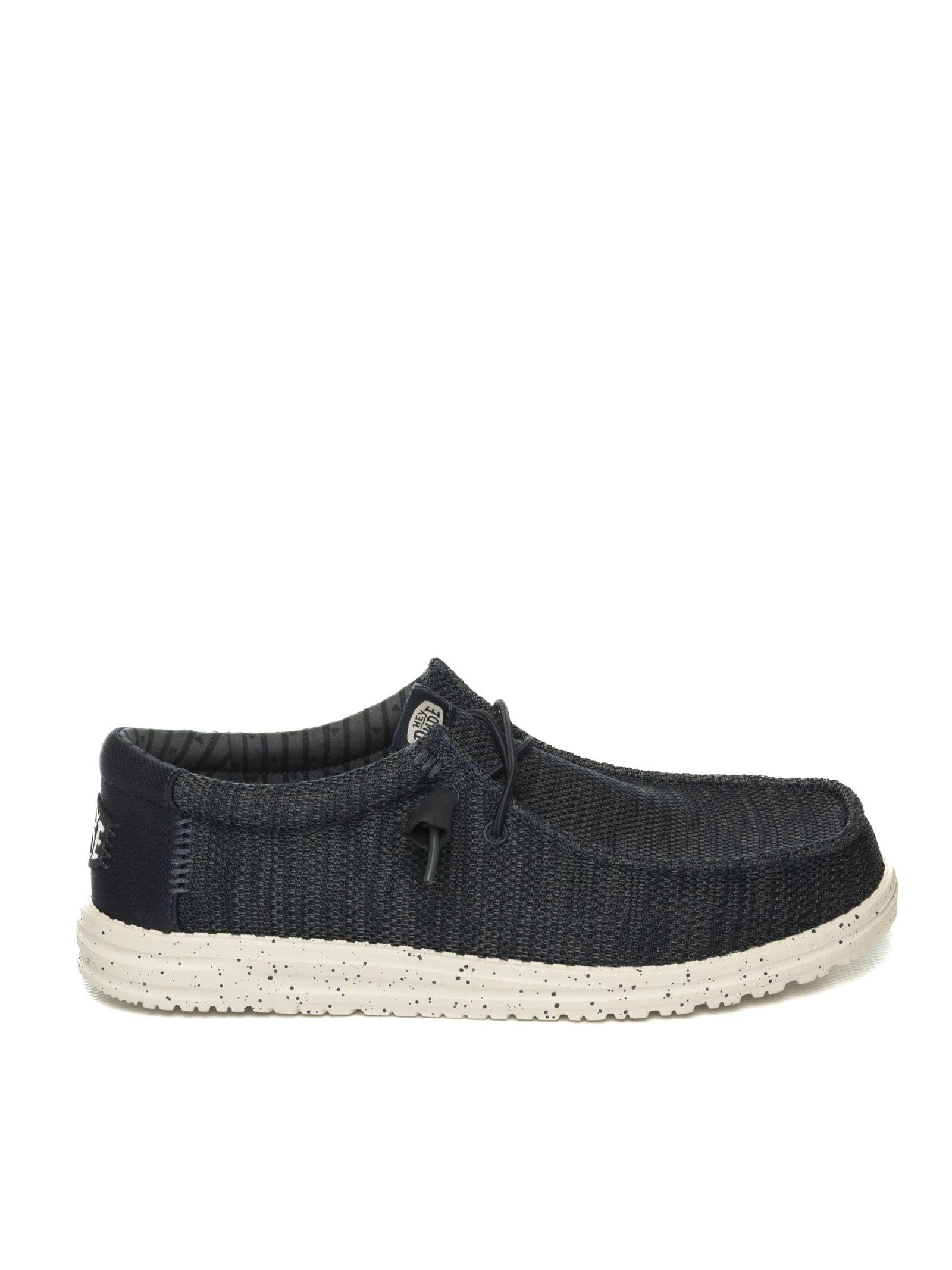 HEY DUDE Slip on wally stretch sox blu 41898 WALLY STRETCH SOX-410 