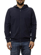 SAVE THE DUCK giubbino fyi hoodie blu DF1642M FYI HOODIE-90000 