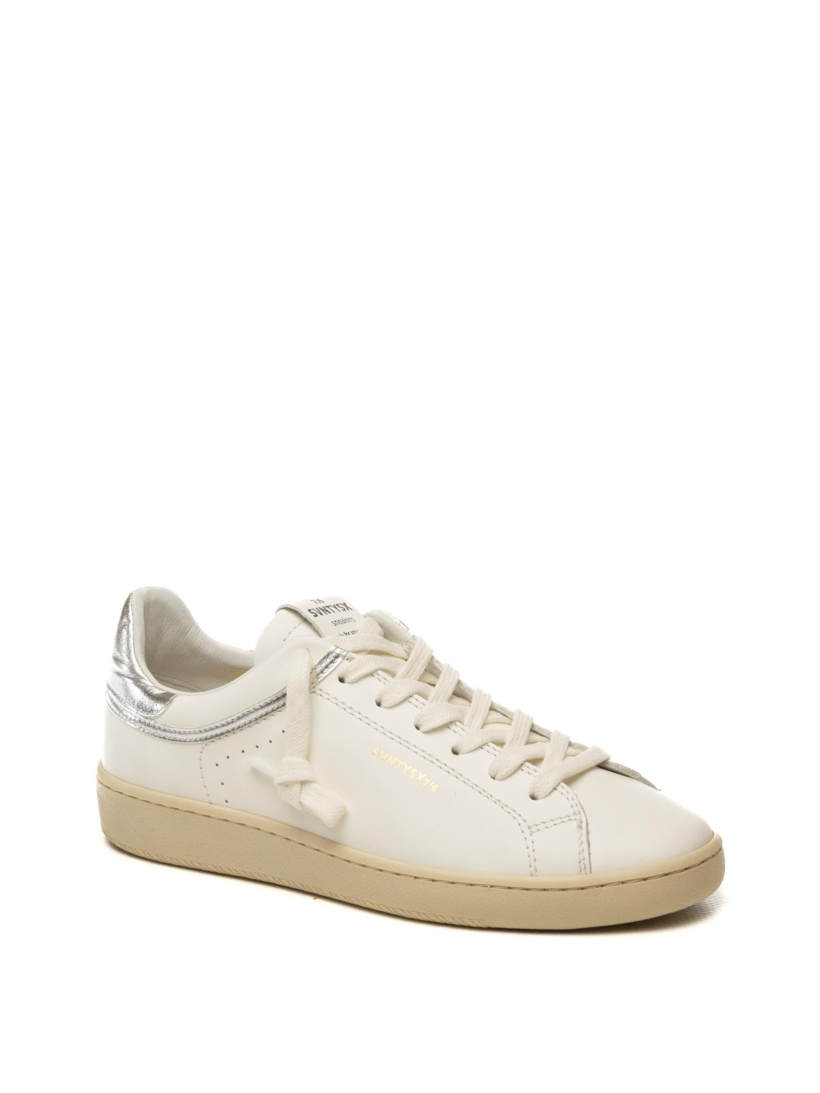 THE 76 Sneaker jump bianco/argento JUMP D PELLE-WHI/SILV 