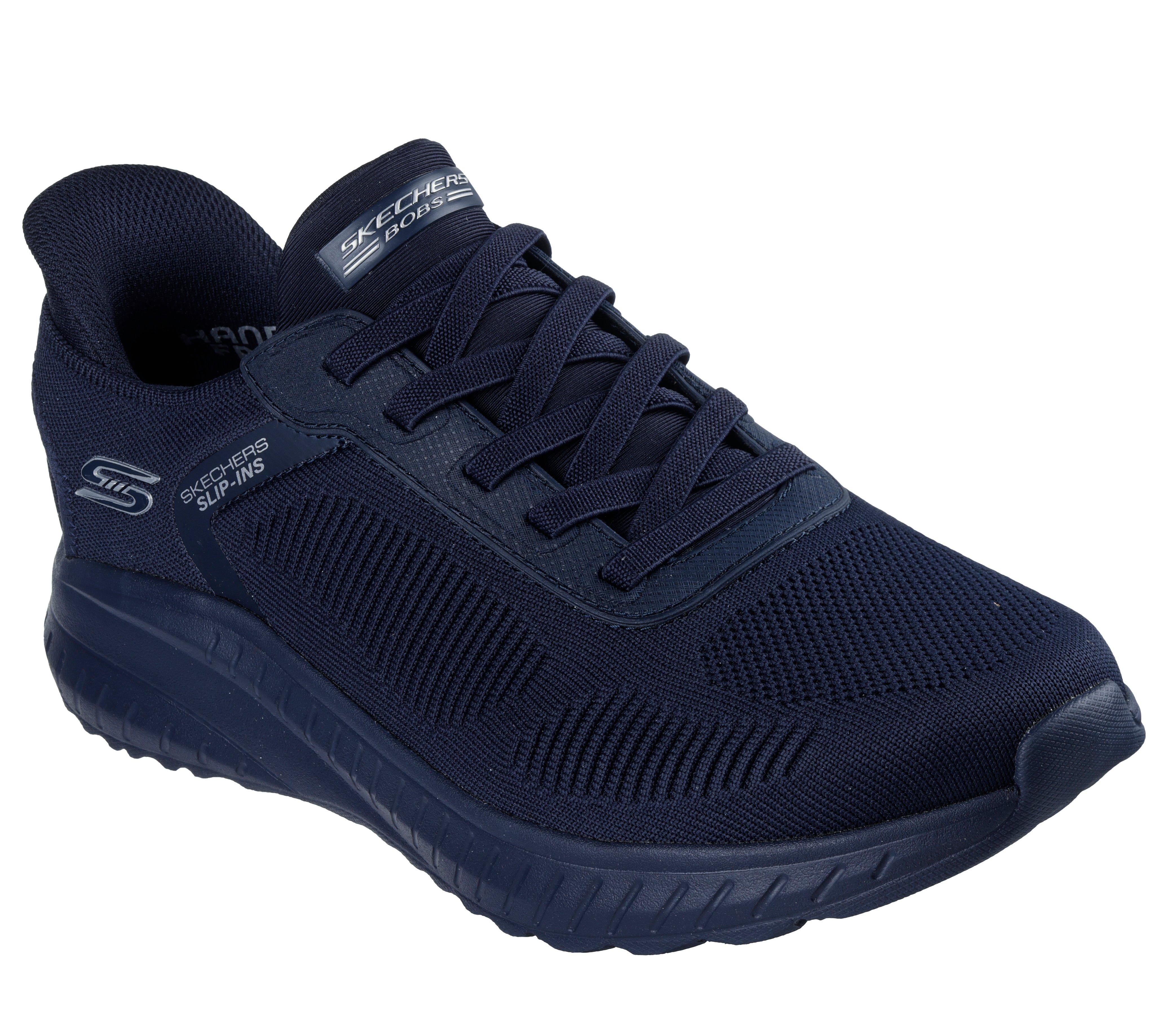 SKECHERS Sneaker bob squad slip ins blu 118312 BOB SQUAD CHAOS-DKNV 