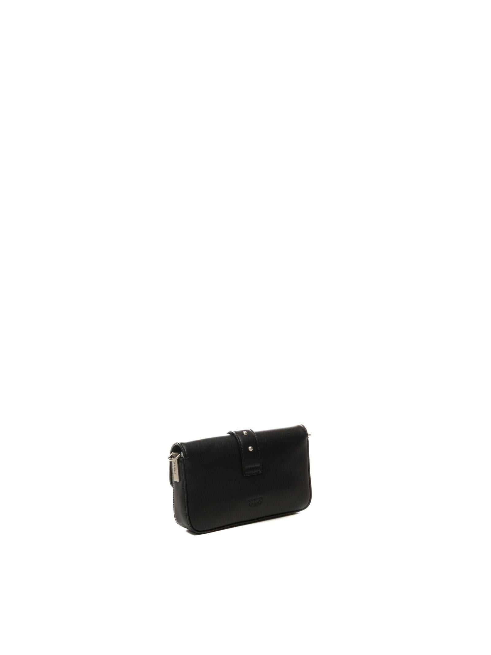 PINKO borsa a spalla love one nero/argento 105353-A0QO LOVE ONE-Z99O 