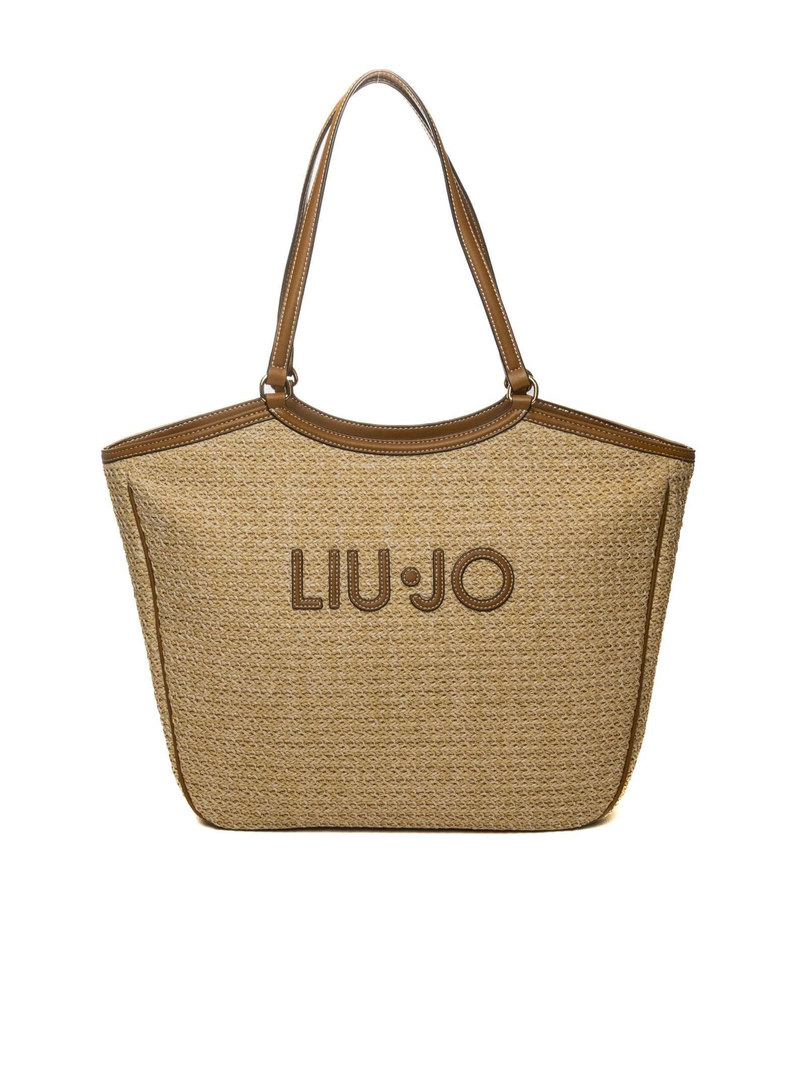 LIU JO borsa a spalla aferielle naturale/marrone AA6208T383A FERIELLE-00005 