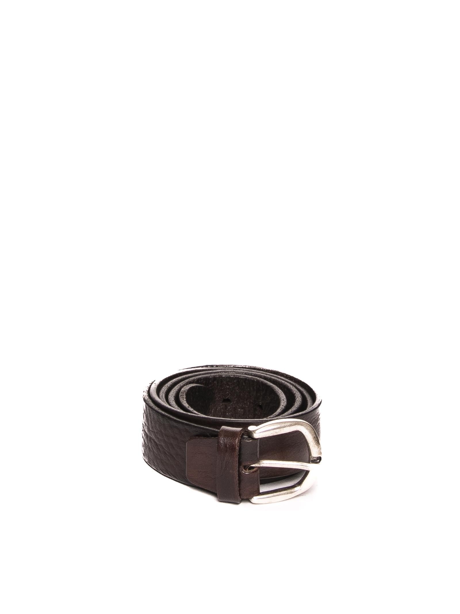 ITALIAN BELTS cintura pelle testa di moro 754/35 PELLE-MORO 