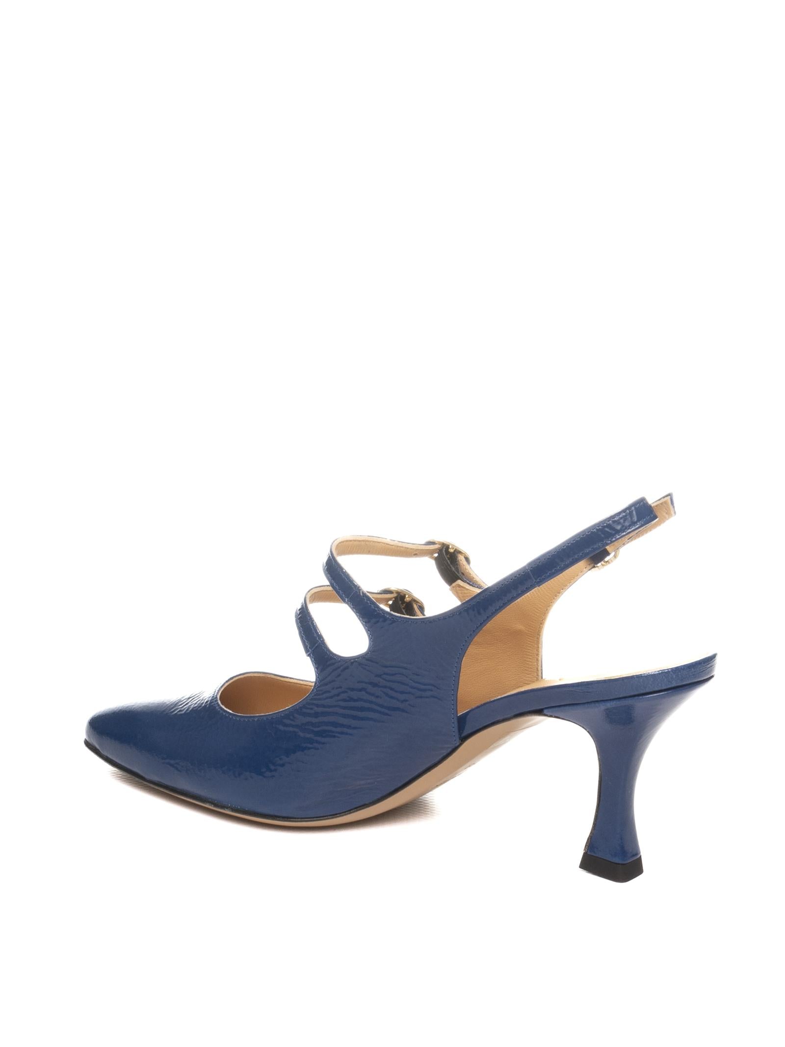 FRANCO RUSSO Décolleté pelle blu 1306S FINISH-NAVY 