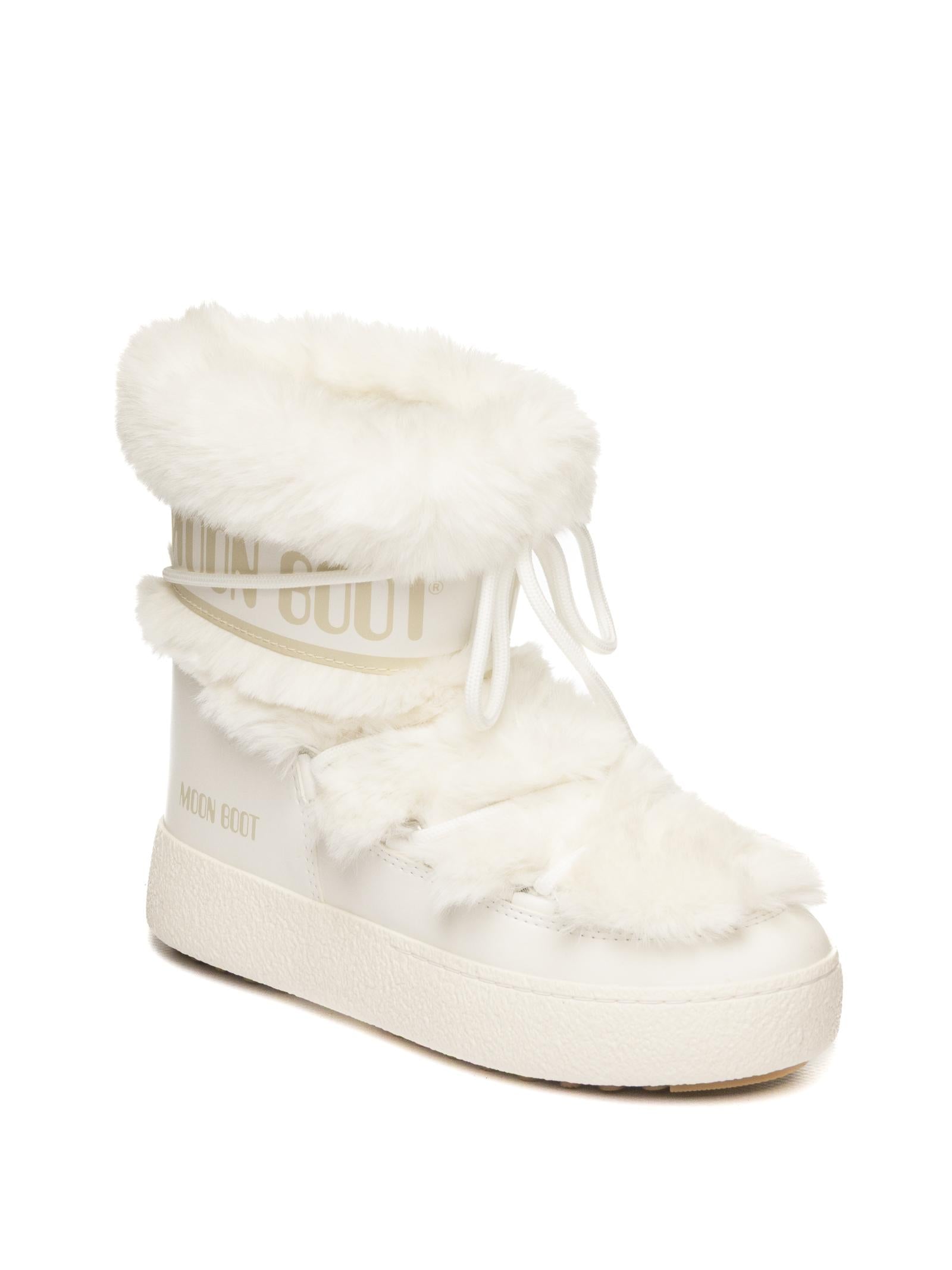 MOON BOOT Doposci l track fur bianco 2450130 LTRACKFUR-A001 