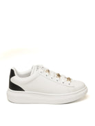 GUESS Sneaker fionia charme bianco/nero FLJFIO ELE12 FIONIA-WHT/BLK 