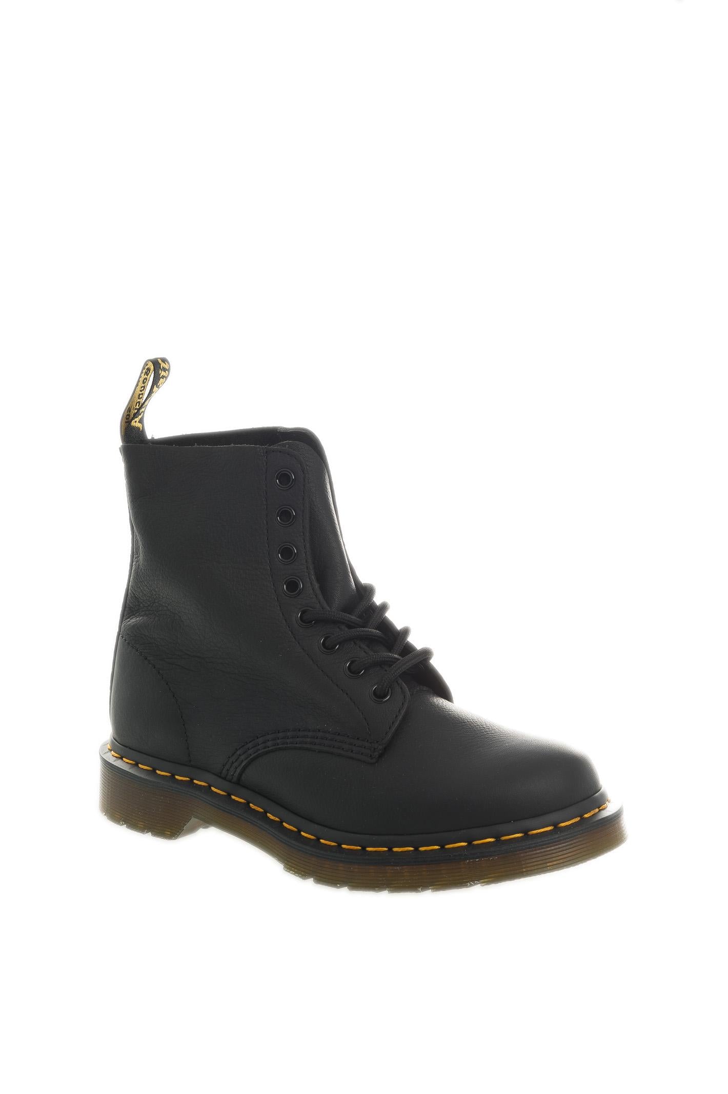 DR. MARTENS anfibio 1460 Pascal Virginia nero <BR/> 1460 PASCAL VIRGINIA-BLACK 