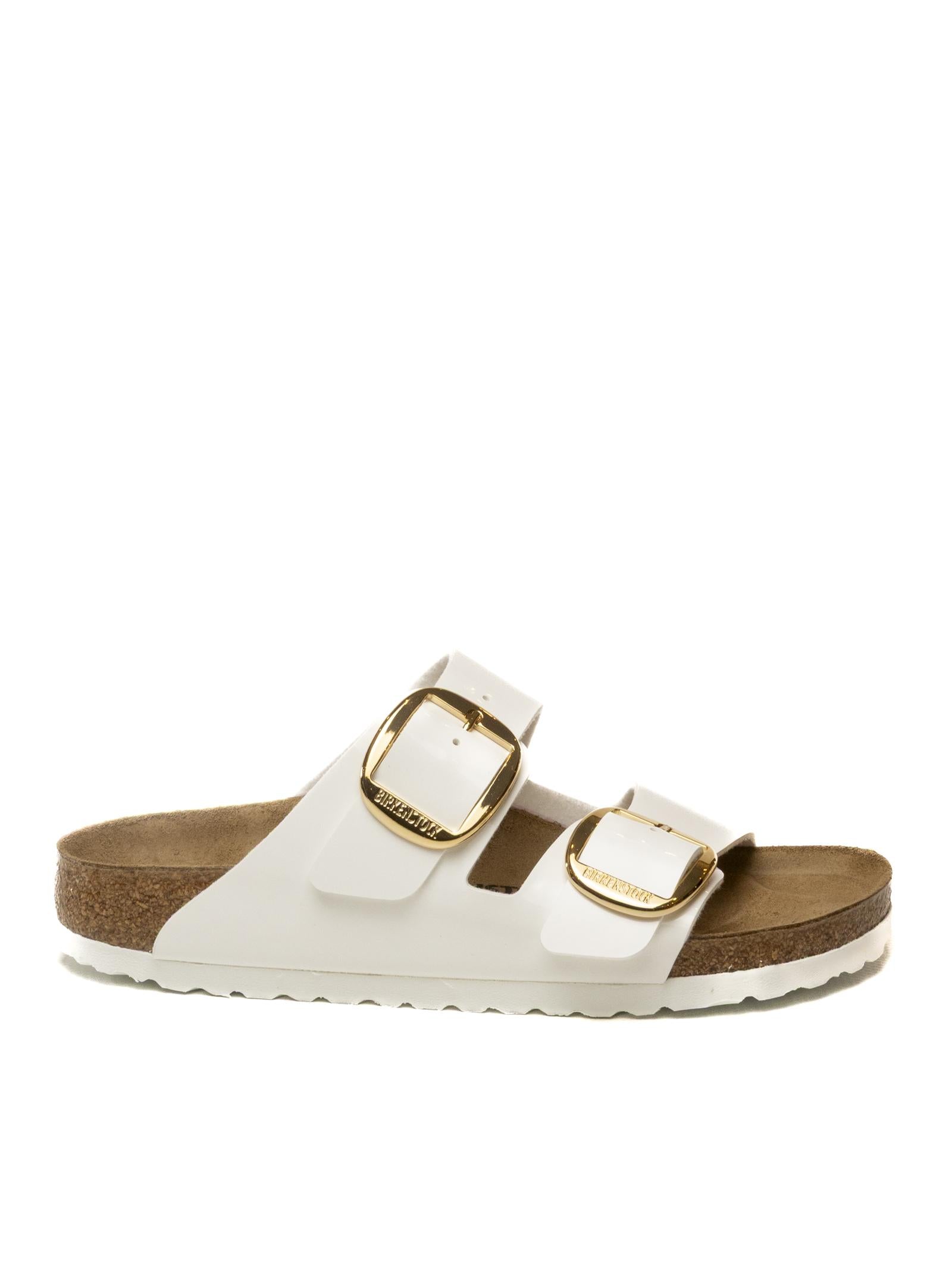 BIRKENSTOCK Sandalo arizona big buckle vernice bianco ARIZONA BIG BUCKLE 1019818-WHITE 