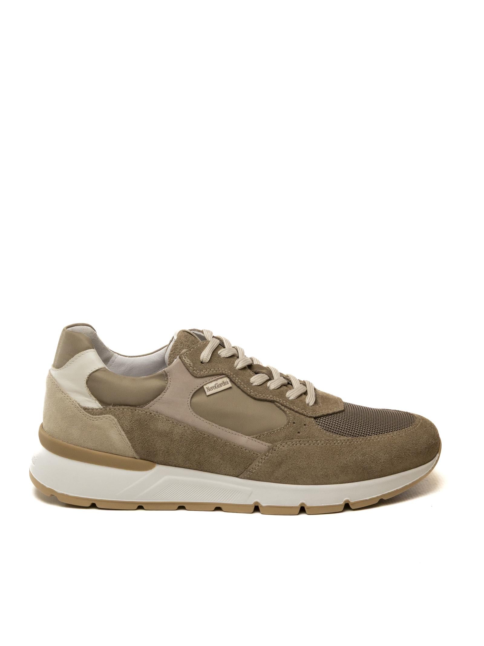 NERO GIARDINI Sneaker camoscio taupe E601100 AROLD-VELO 