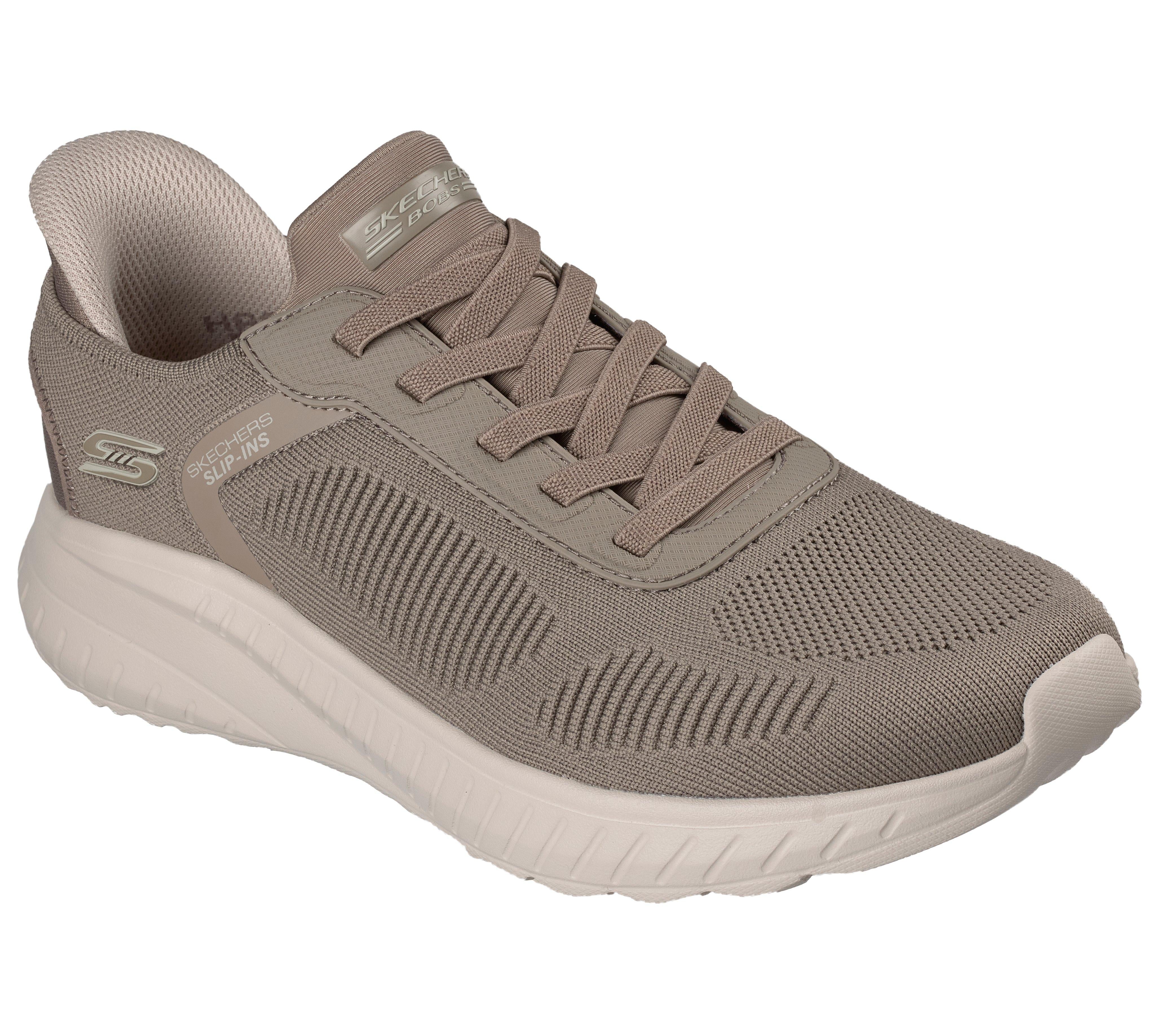 SKECHERS Sneaker bob squad slip ins taupe 118312 BOB SQUAD CHAOS-DKTP 